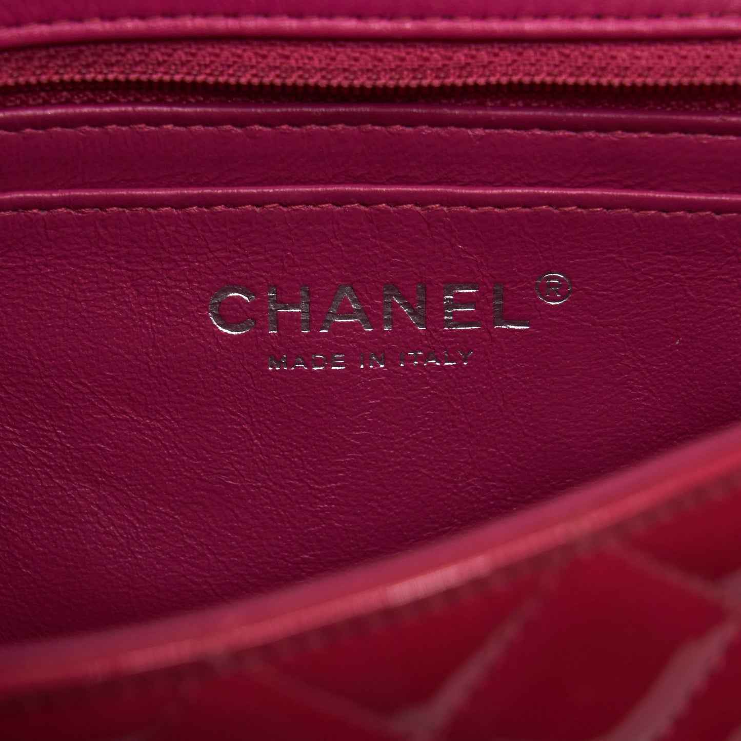 Chanel Mini Rectangular Flap Bag Patent Pink