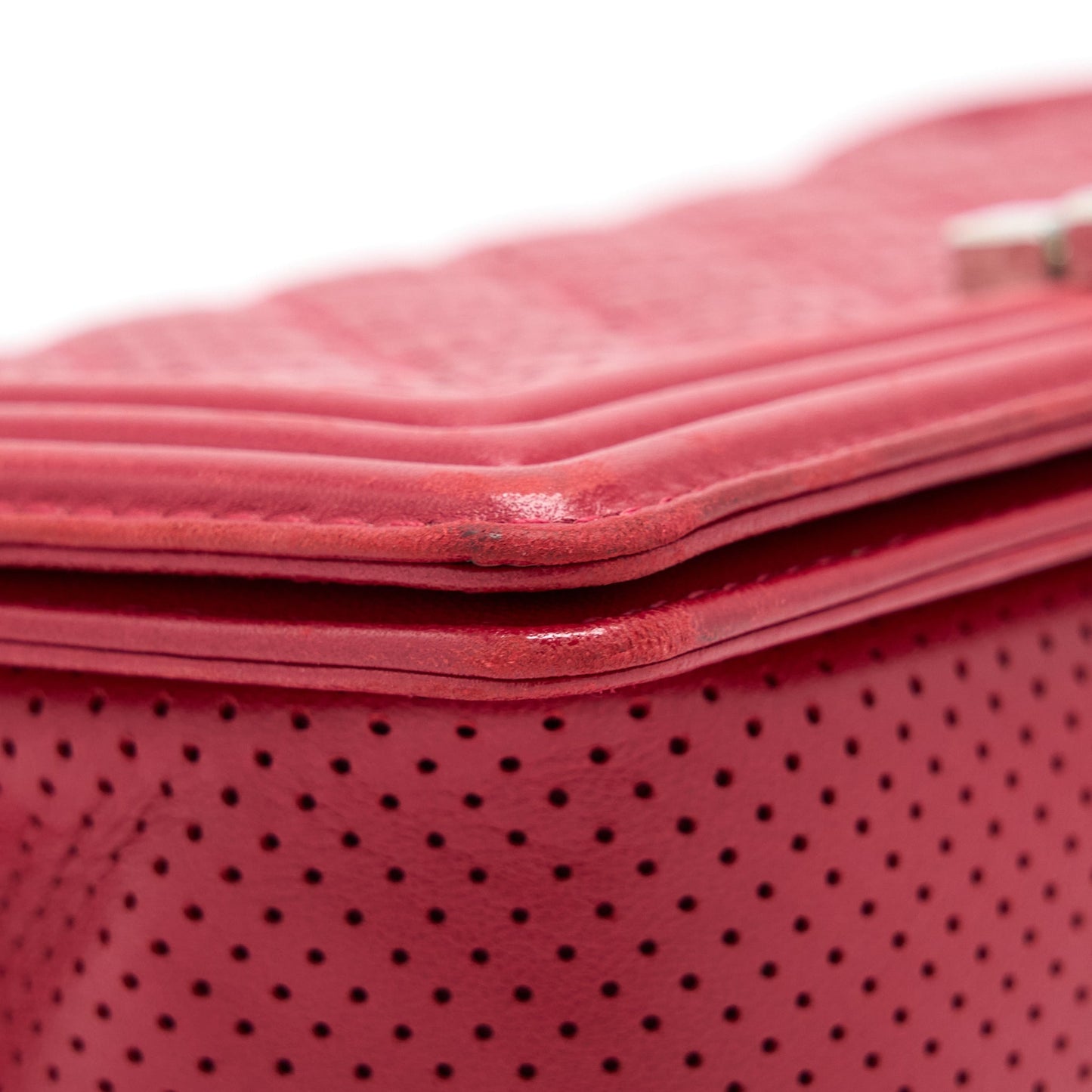 Chanel Medium Boy Bag Lambskin Red