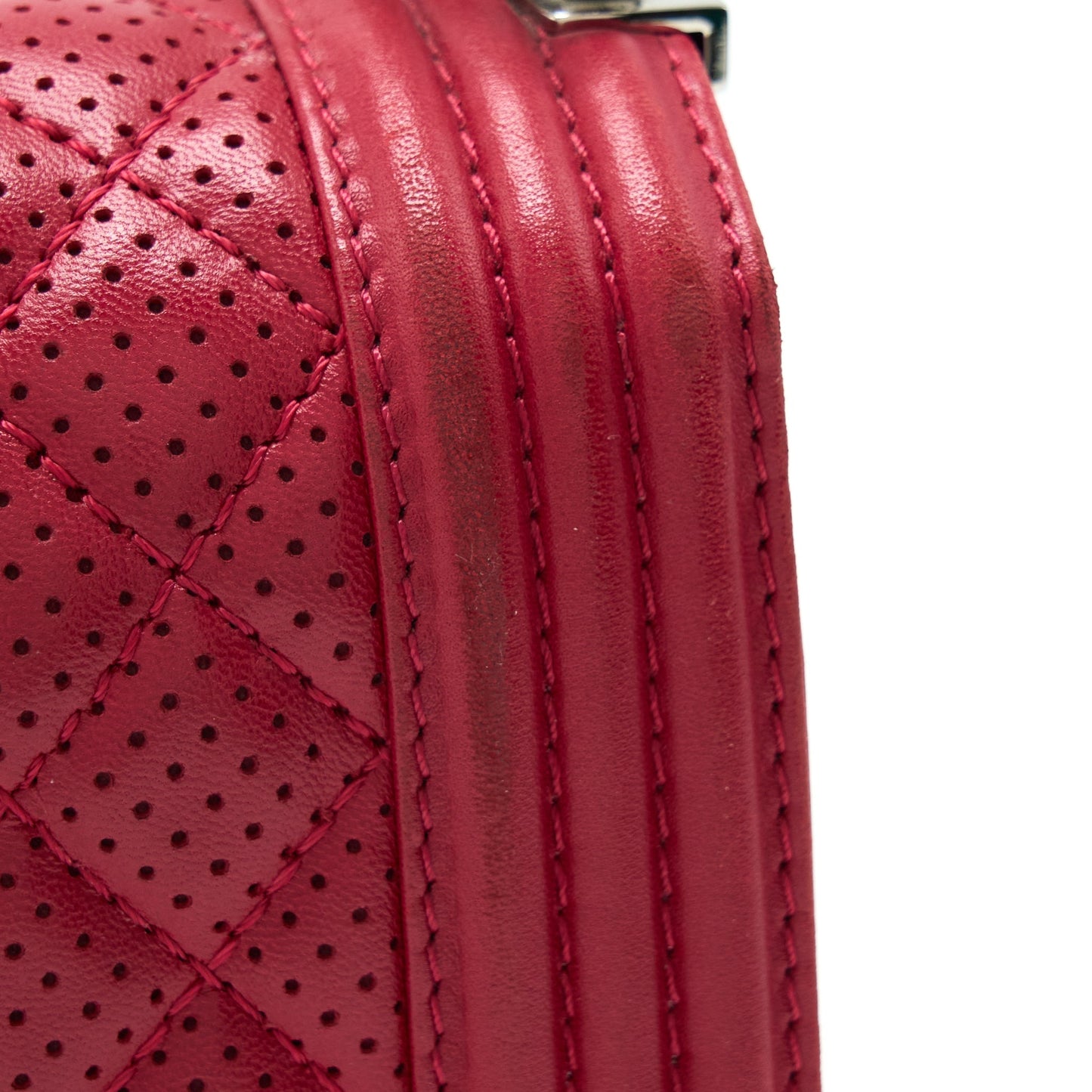Chanel Medium Boy Bag Lambskin Red