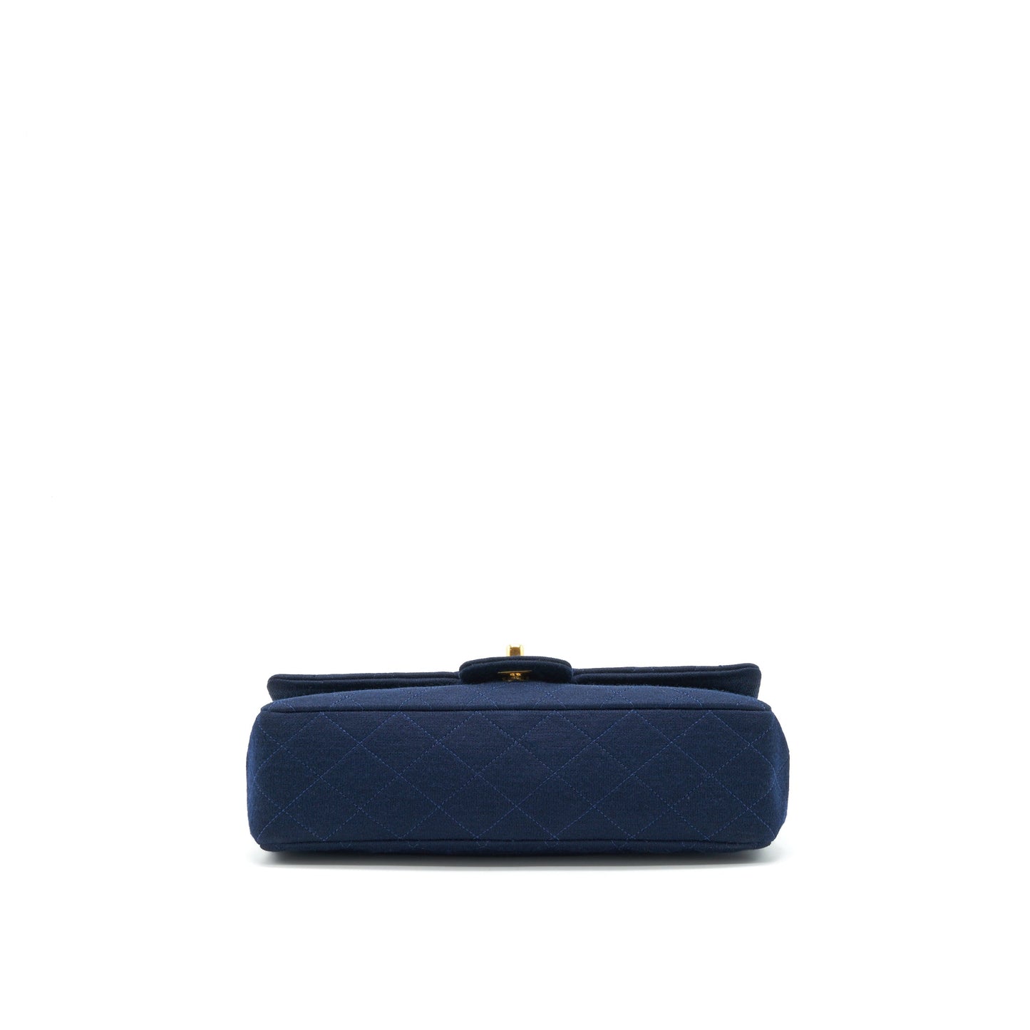 Chanel  Medium Classic Double Flap Bag Fabric Navy