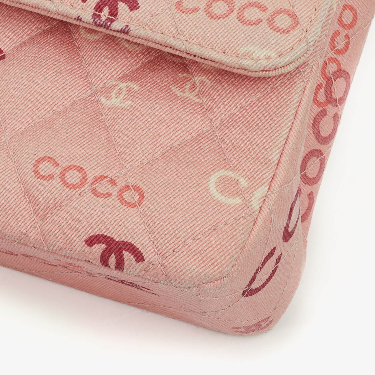 Chanel COCO Print Medium Classic Double Flap Flap Bag 24K Gold-Plated Hardware