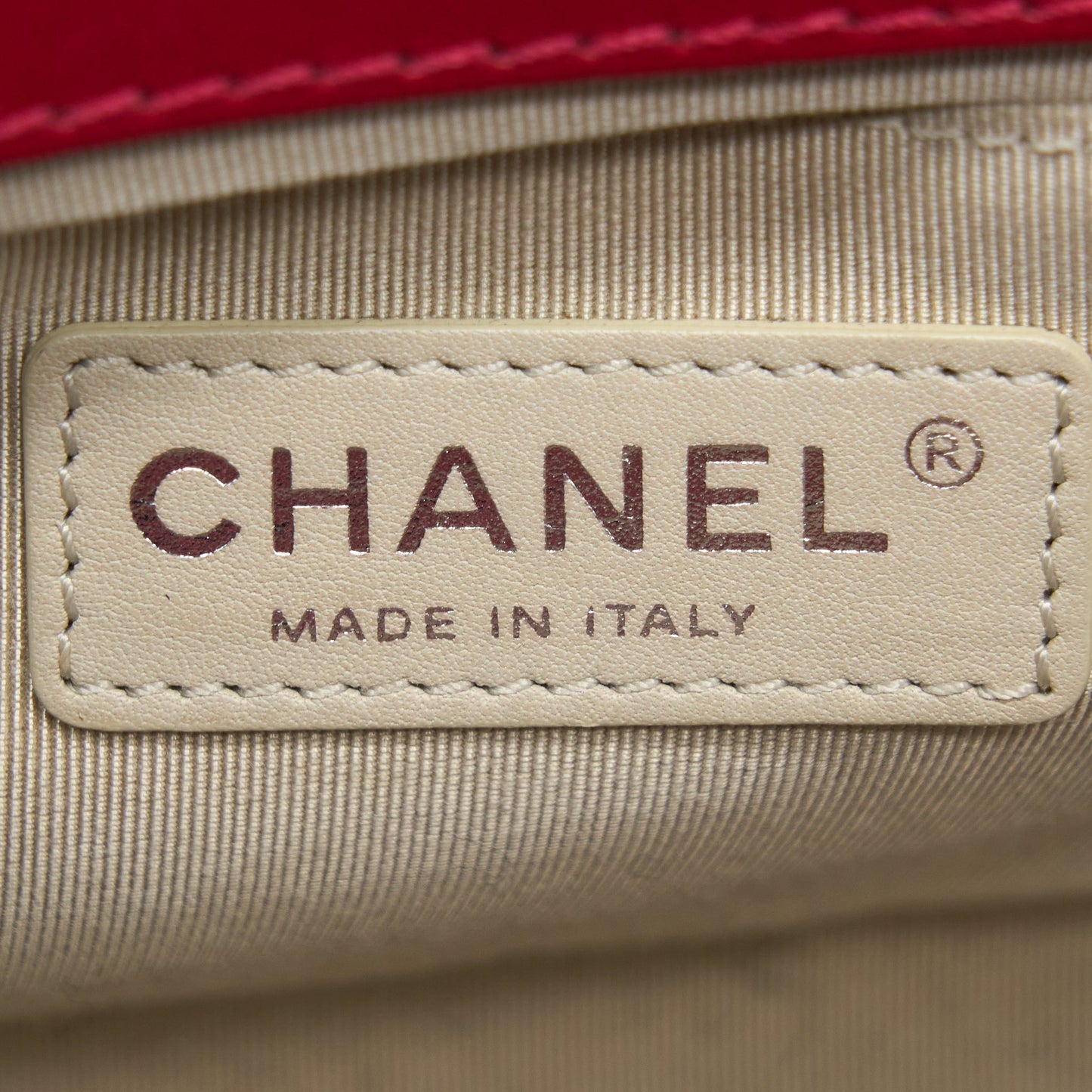 Chanel Medium Boy Bag Lambskin Red