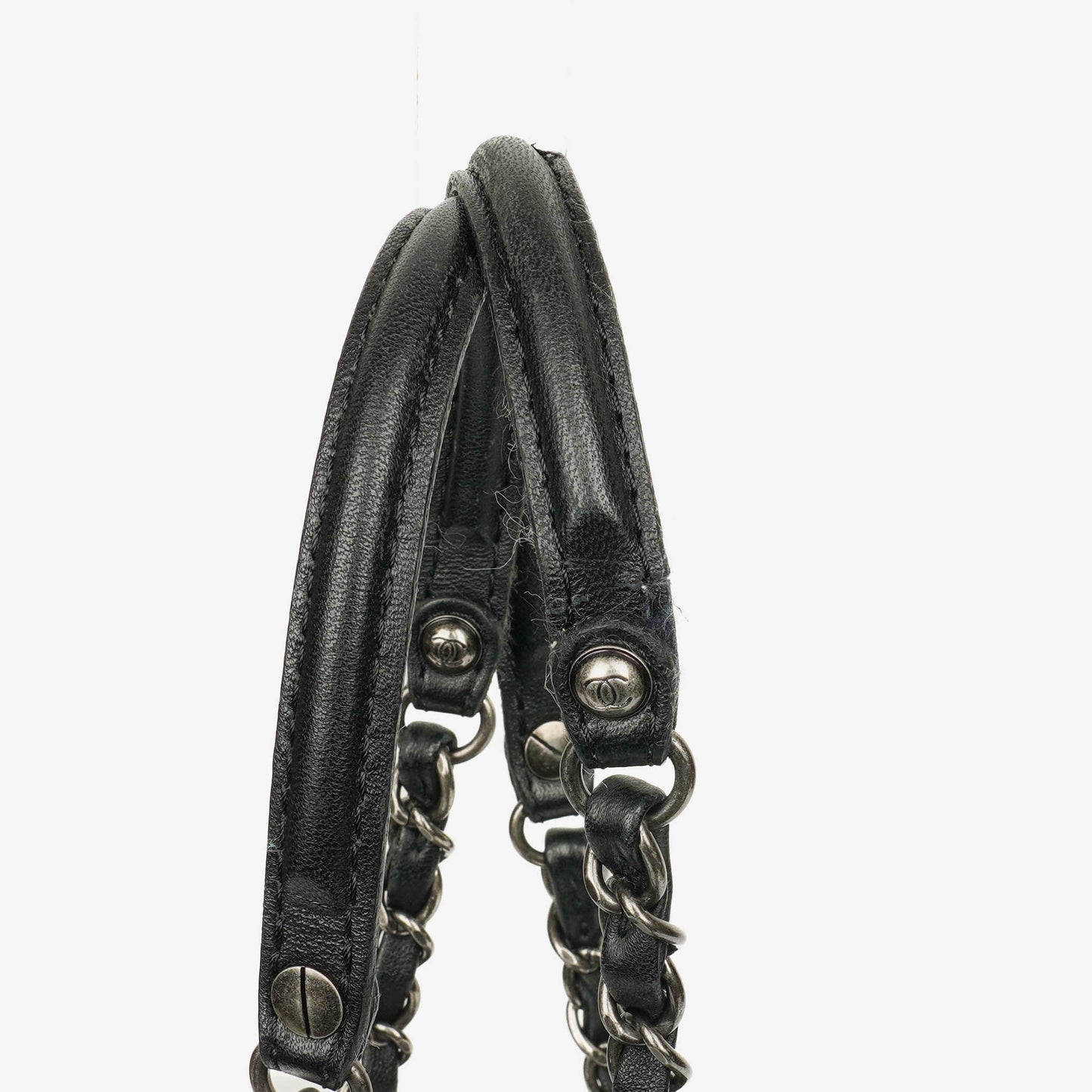 Chanel Leather and Suede Patchwork Drawstring Bag