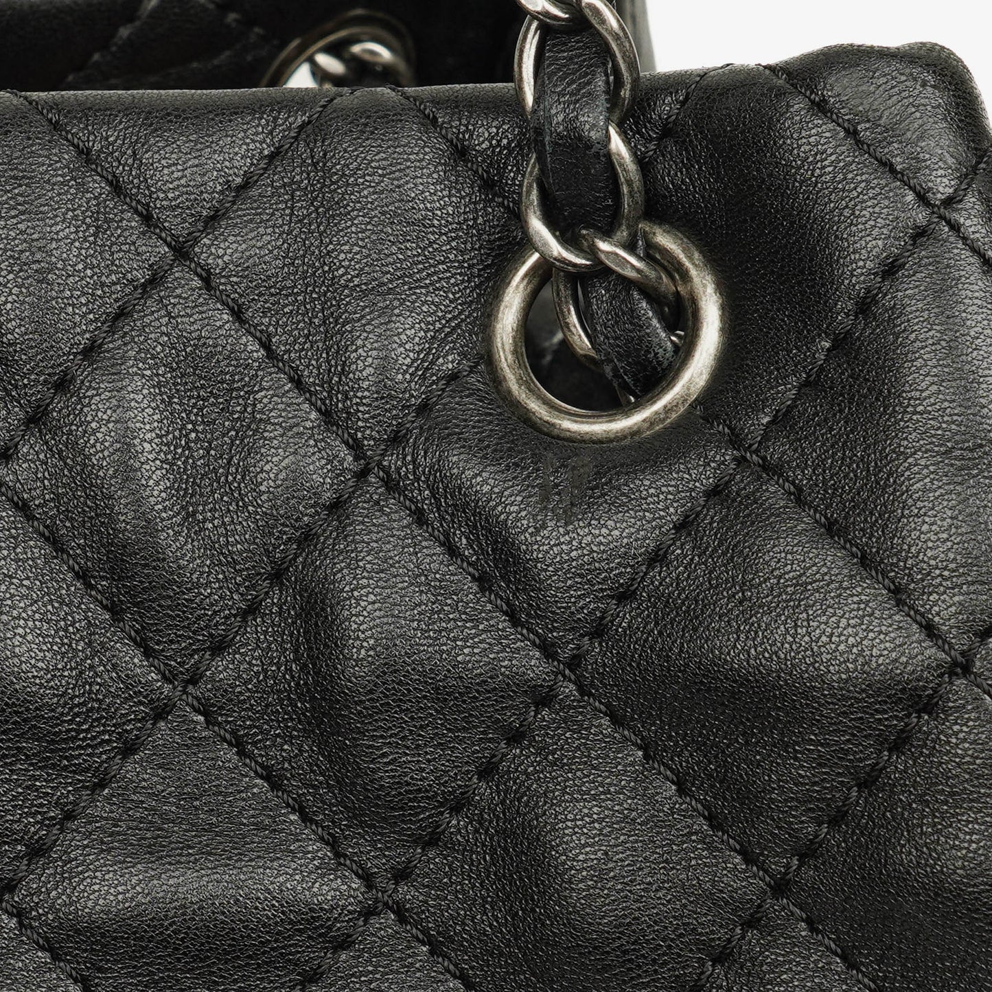 Chanel Leather and Suede Patchwork Drawstring Bag