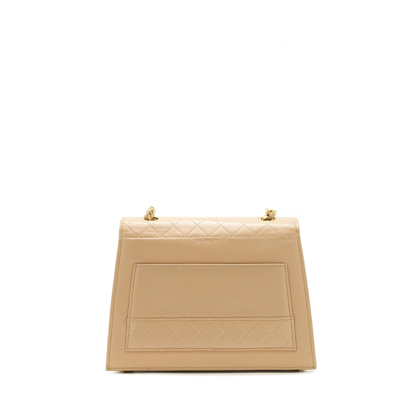 Chanel  Single Flap Bag Cross body Lambskin Beige