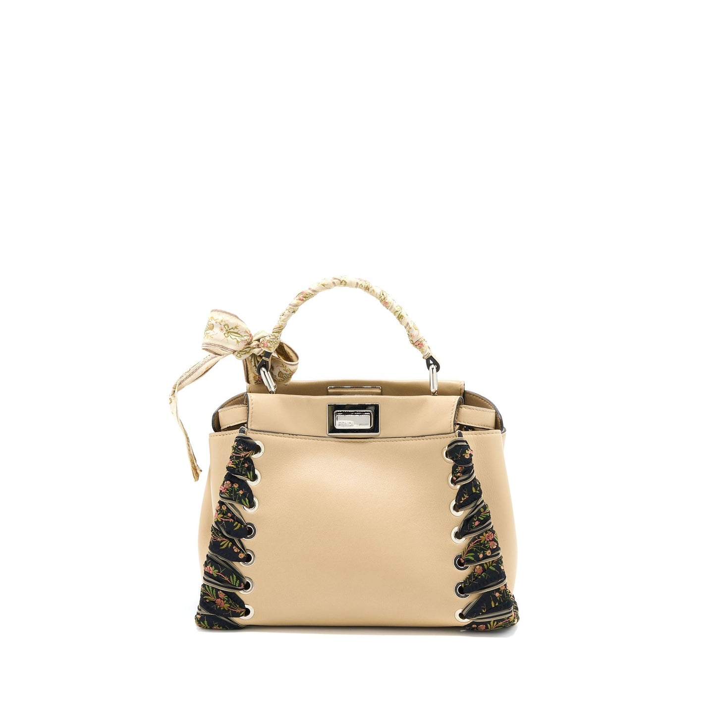 Fendi Mini Peekaboo Purse Limited Edition Beige/Multicolour