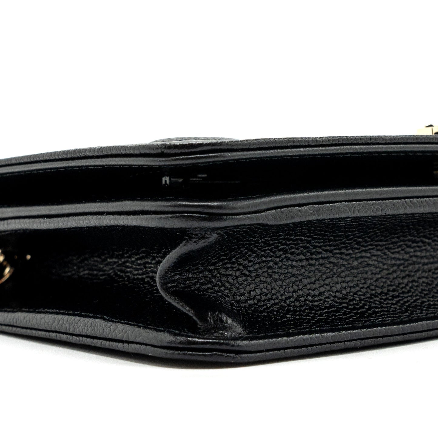 Chanel Boy Wallet On Chain Caviar Black L (microchip)