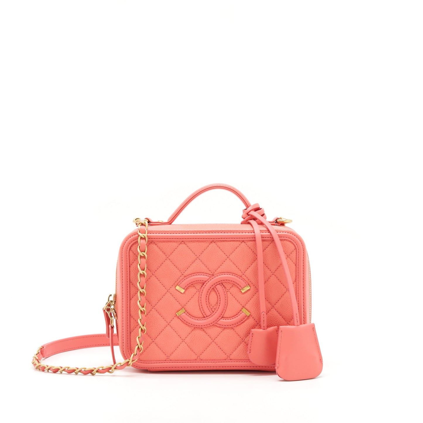 Chanel Vanity Case Medium Caviar Pink
