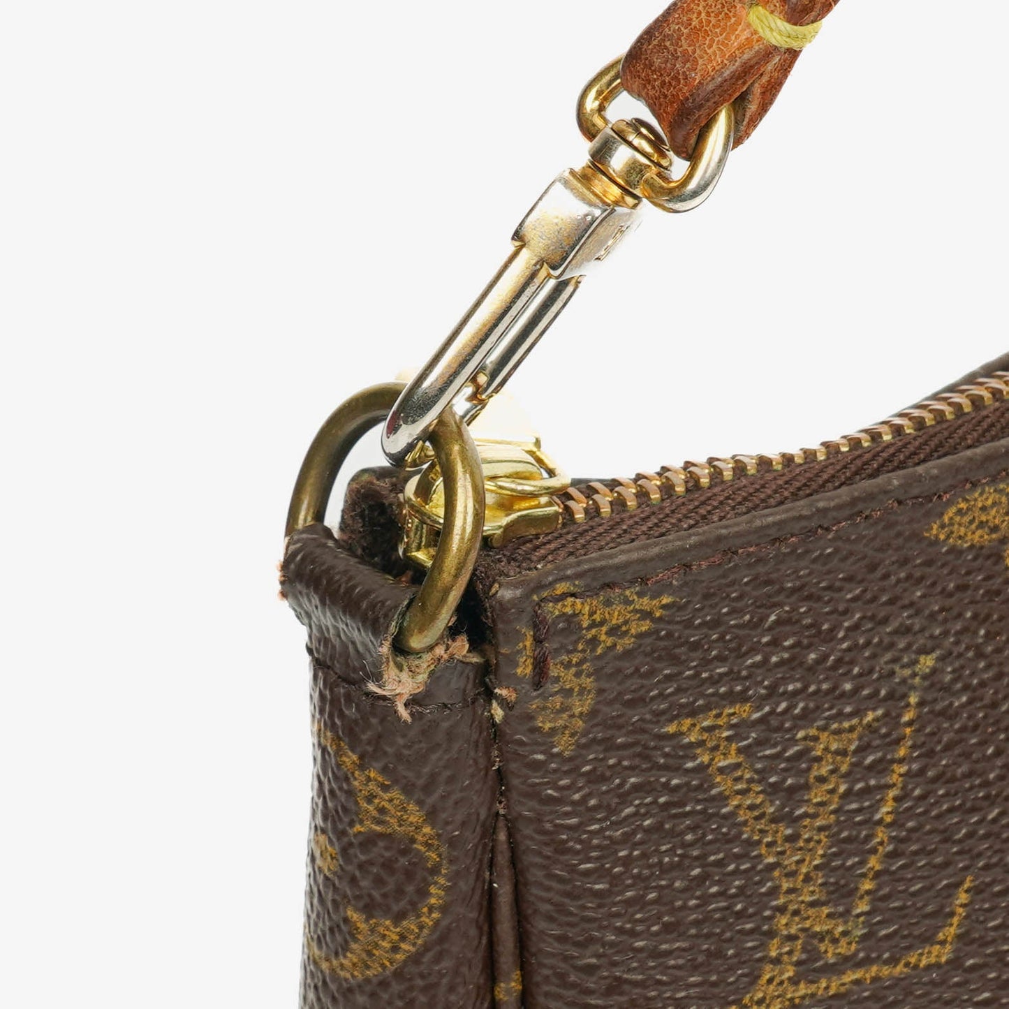 Louis Vuitton Pochette Accessoires Monogram Canvas Clutch Handba