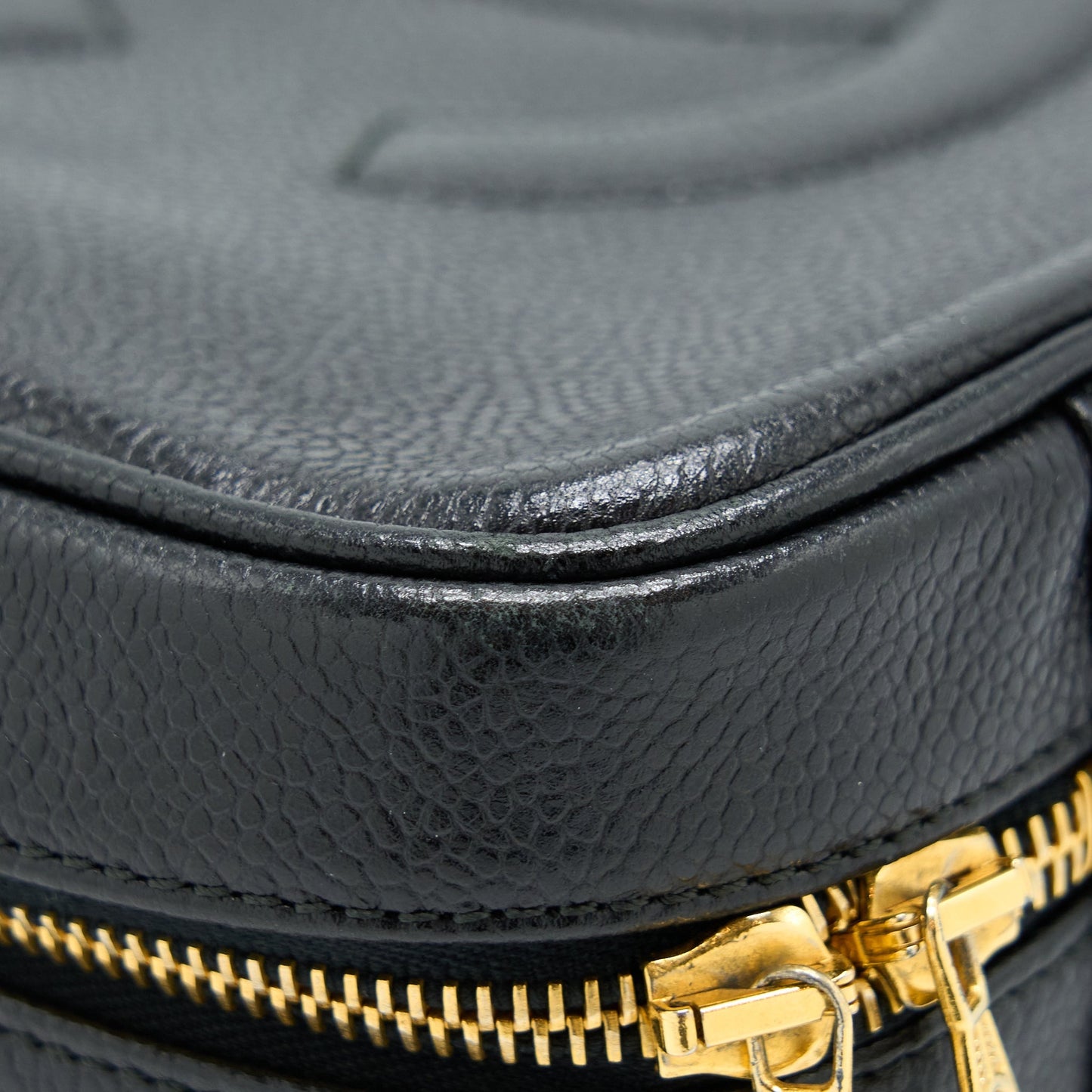 Chanel  CC Logo Vanity Caviar Black