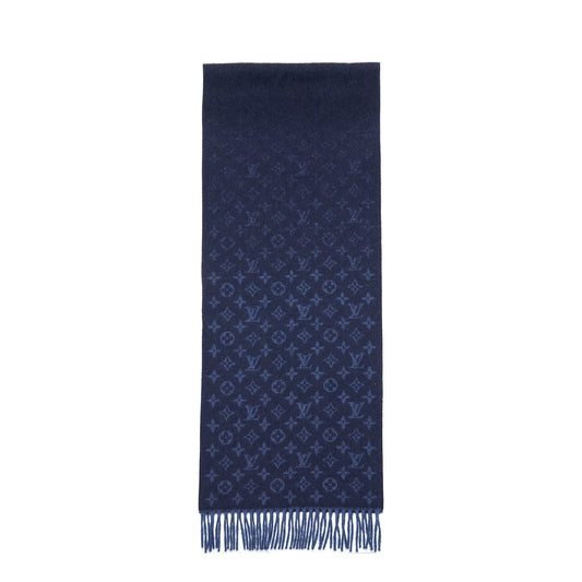Louis Vuitton Monogram Gradient Scarf Navy Blue