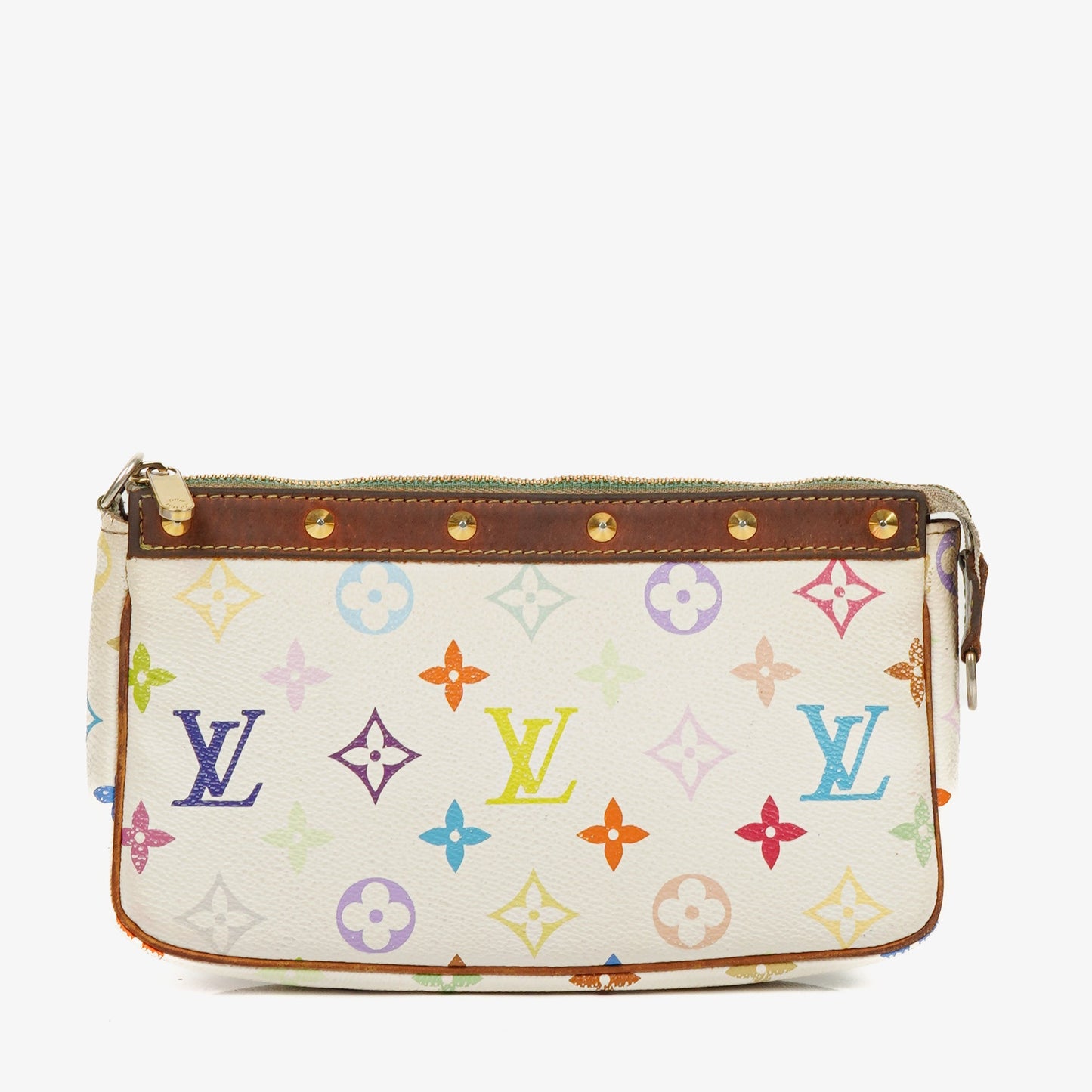 Louis Vuitton Takashi Murakami Pochette Accessoire Multicolor Clutch Handbag