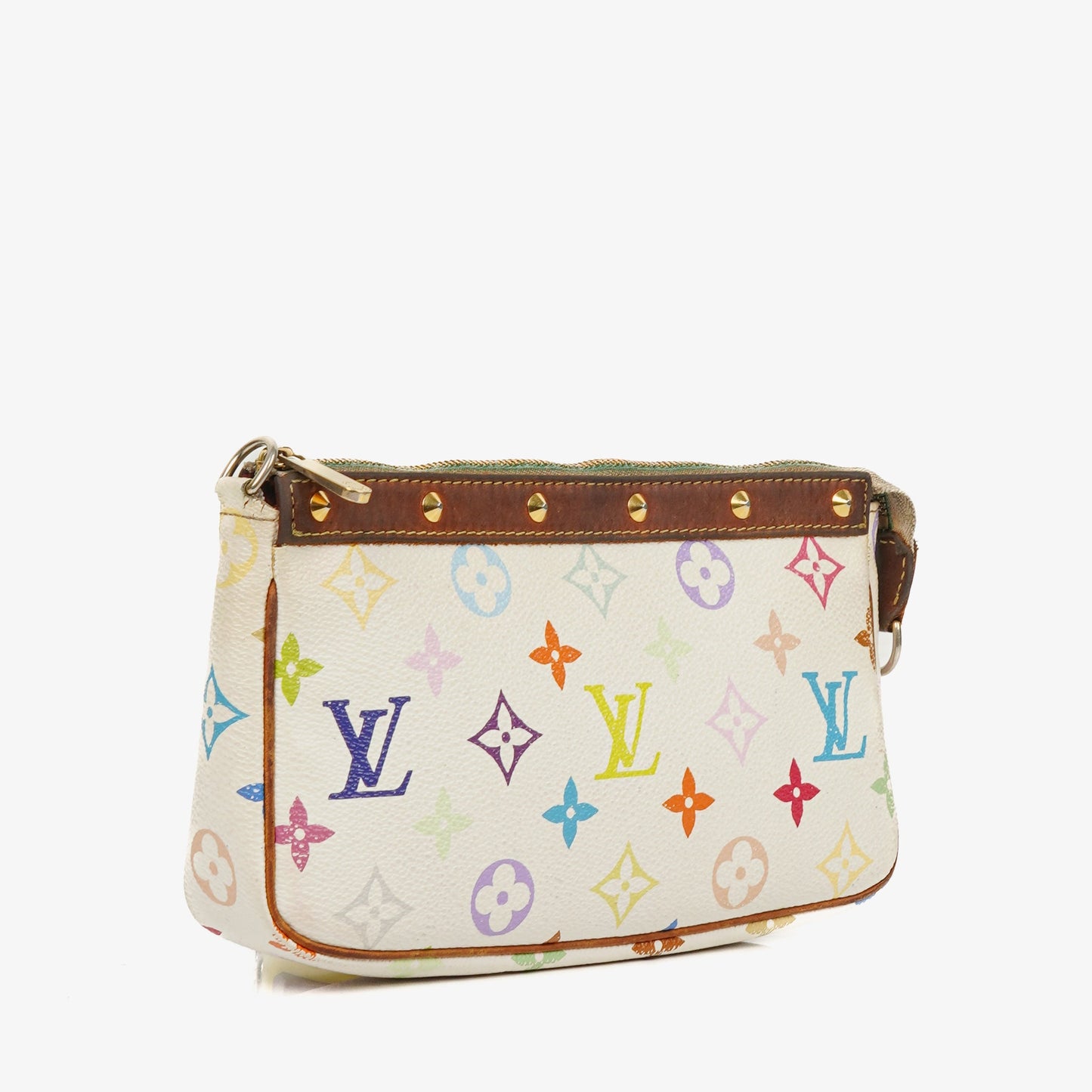Louis Vuitton Takashi Murakami Pochette Accessoire Multicolor Clutch Handbag
