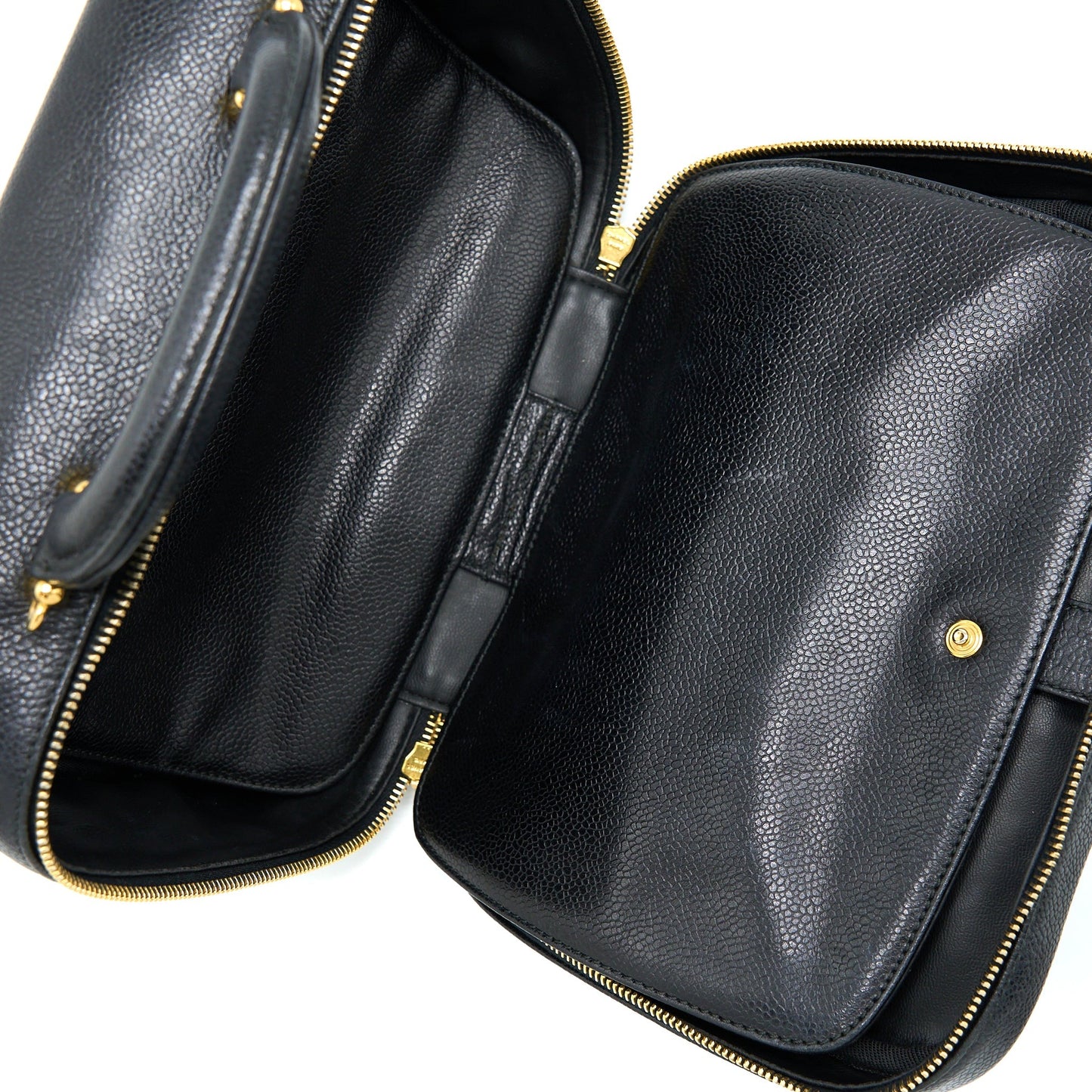 Chanel  CC Logo Vanity Caviar Black