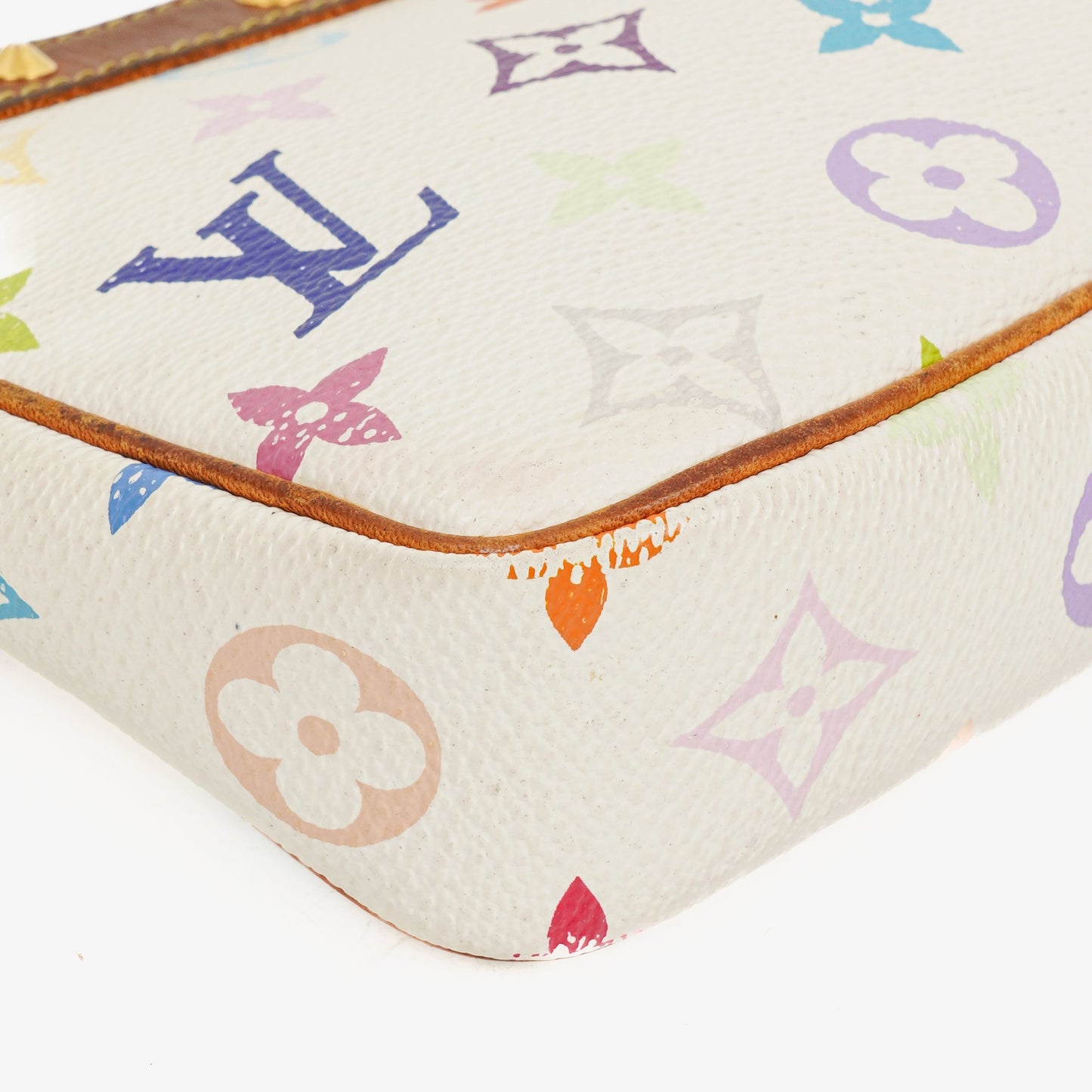 Louis Vuitton Takashi Murakami Pochette Accessoire Multicolor Clutch Handbag