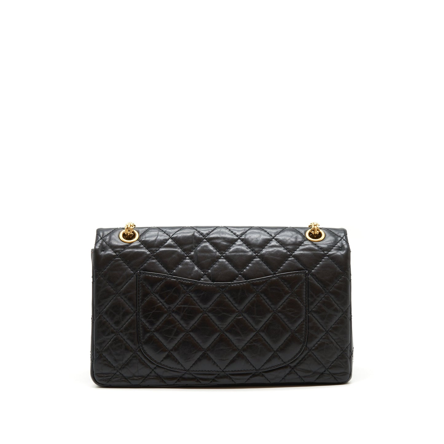 Chanel 2.55 226 Reissue Double Flap Bag Calfskin Black