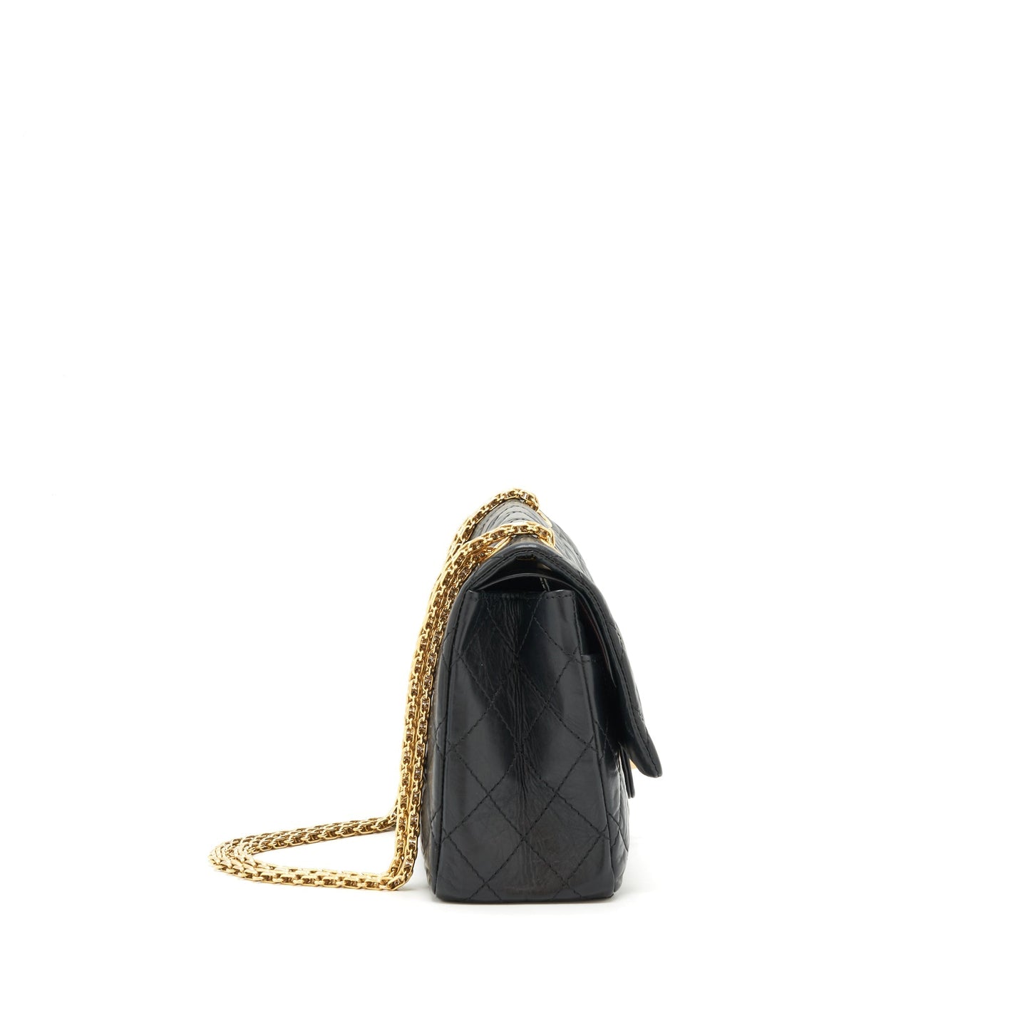 Chanel 2.55 226 Reissue Double Flap Bag Calfskin Black
