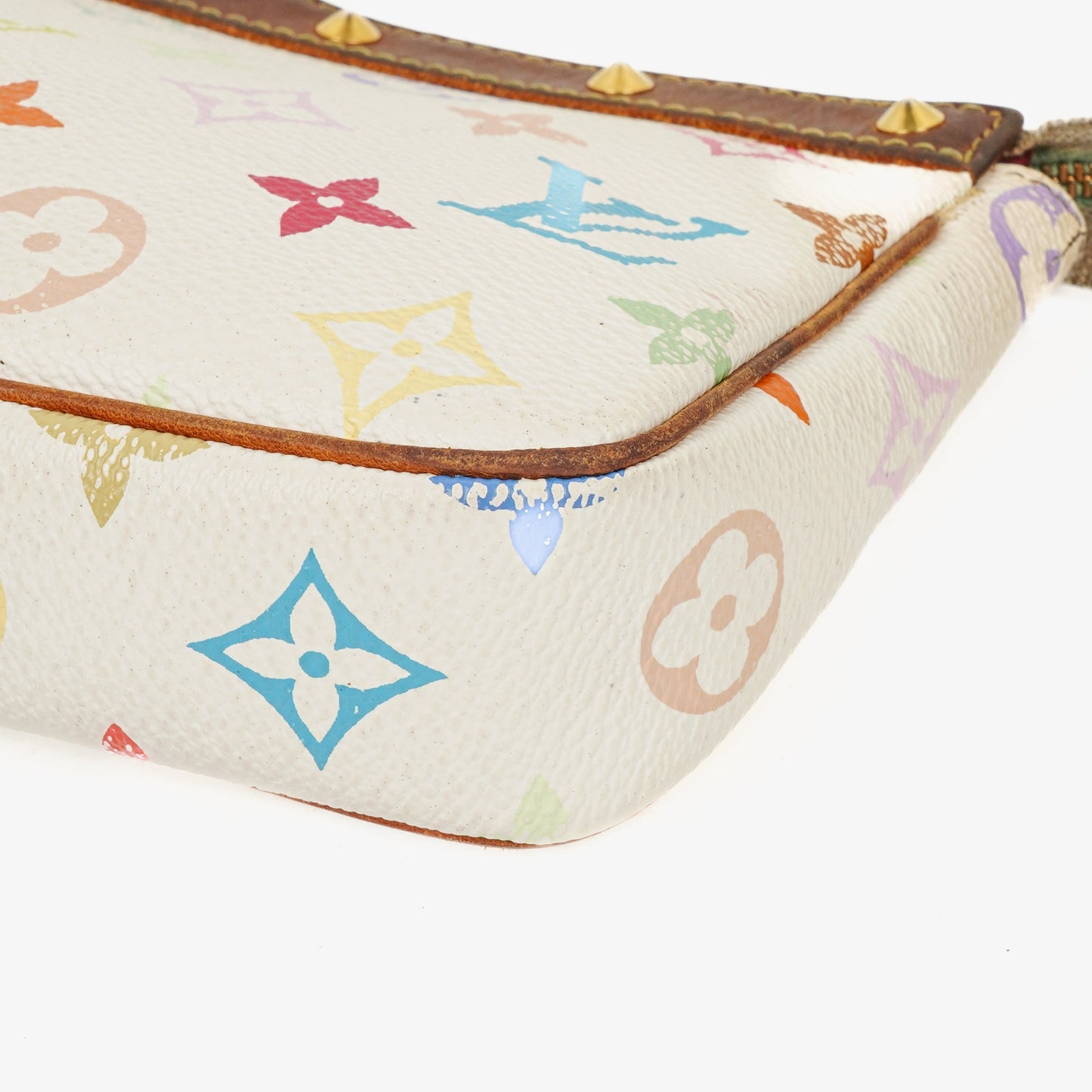 Louis Vuitton Takashi Murakami Pochette Accessoire Multicolor Clutch Handbag