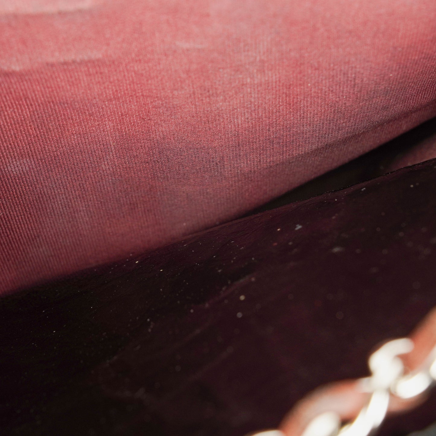 Chanel Patent Leather Chocolate Bar Quilted Tote