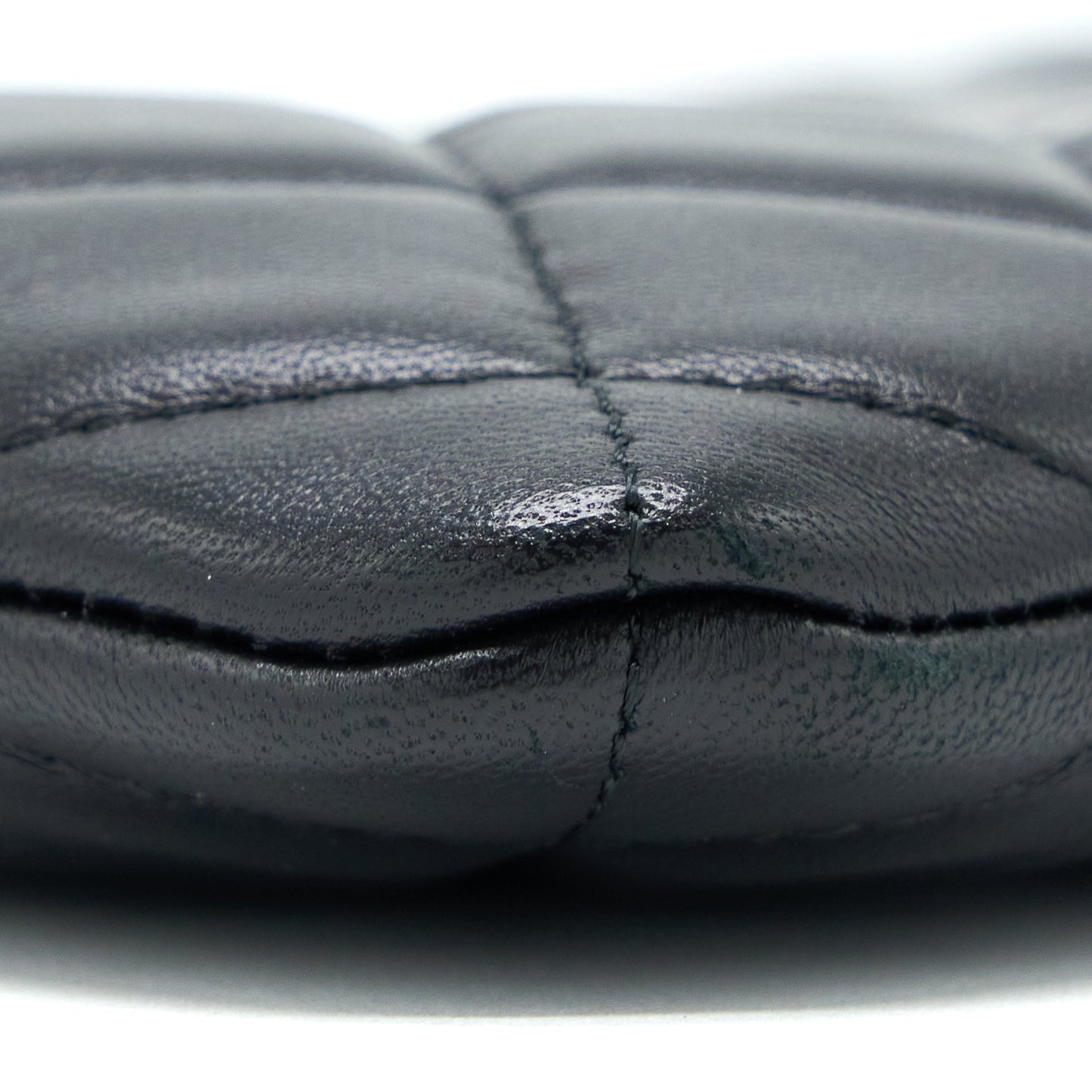 Chanel O Case Pouch Lambskin Black L