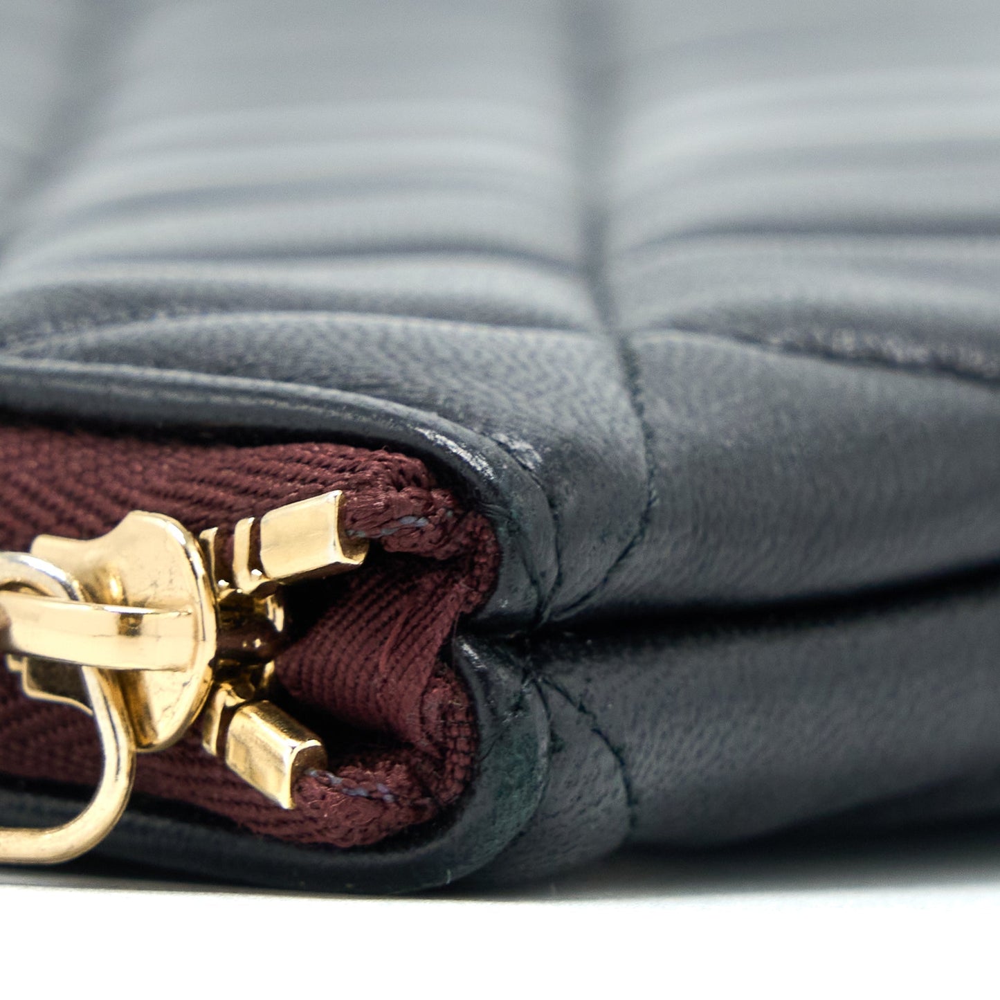 Chanel O Case Pouch Lambskin Black L