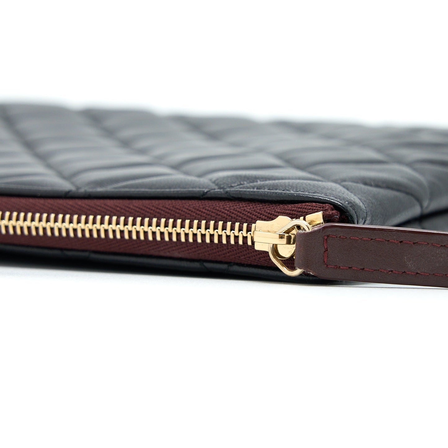 Chanel O Case Pouch Lambskin Black L