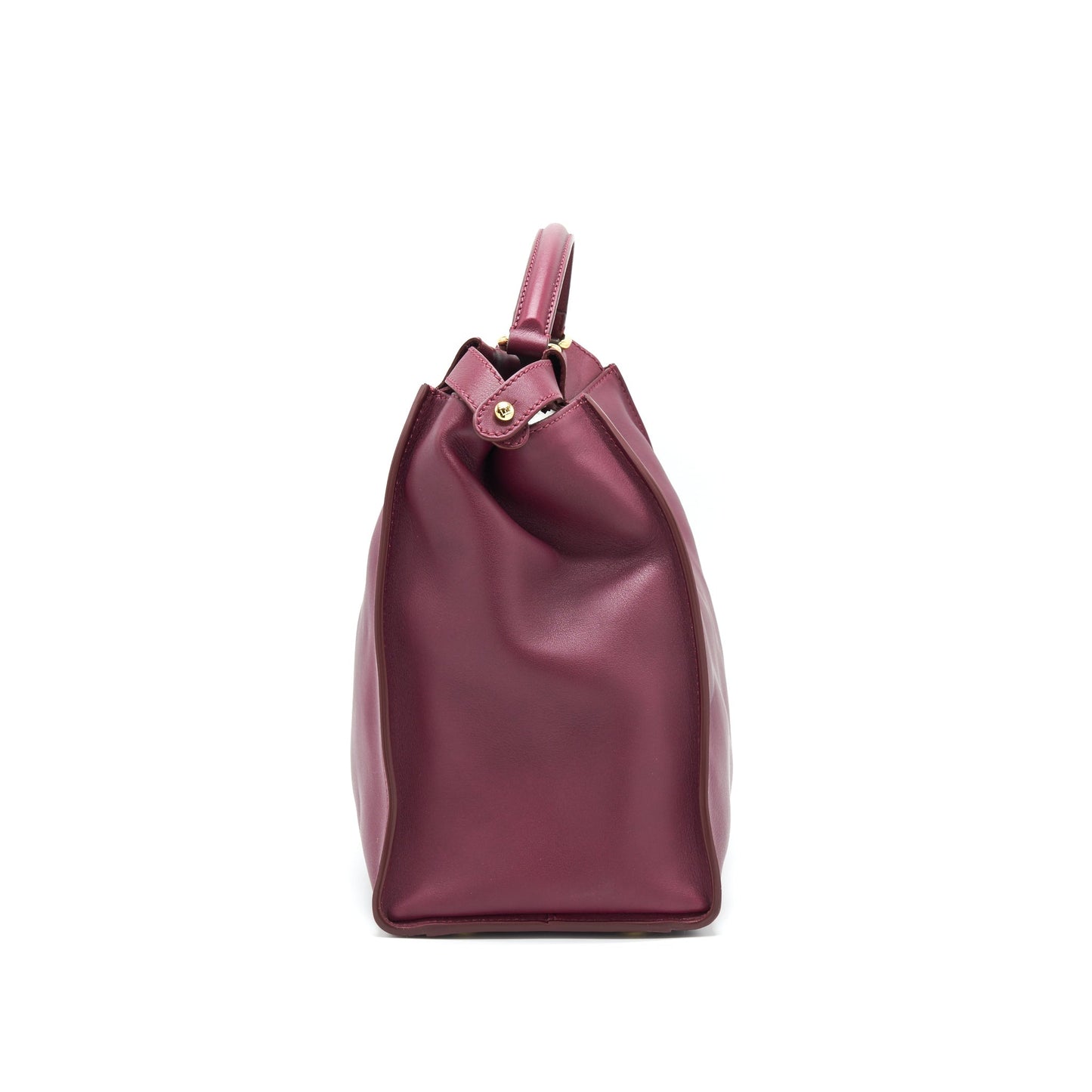 Fendi large Peekaboo Tote Purse Dark Red