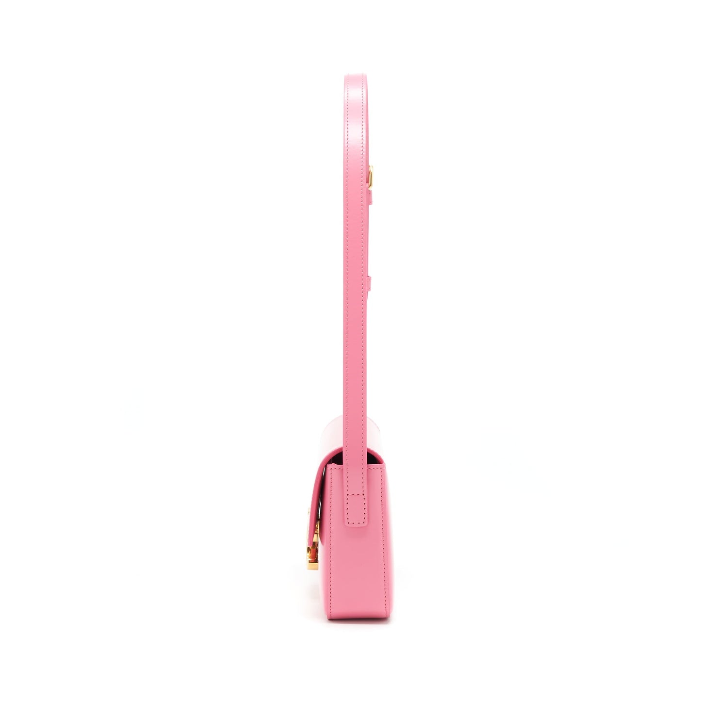 Celine Triomphe Mini Purse Calfskin Flamingo