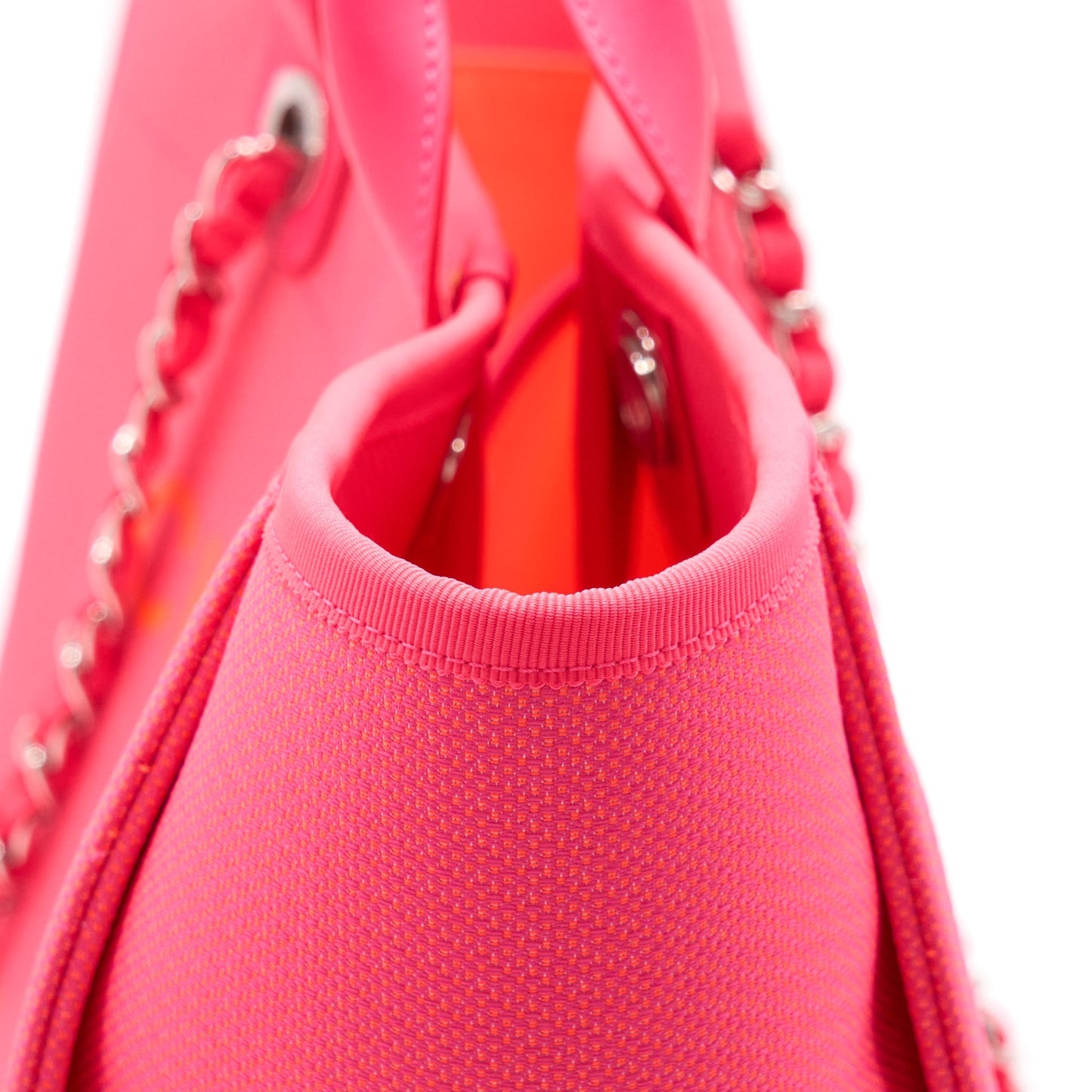 Chanel Deauville Tote Bag Hot Pink