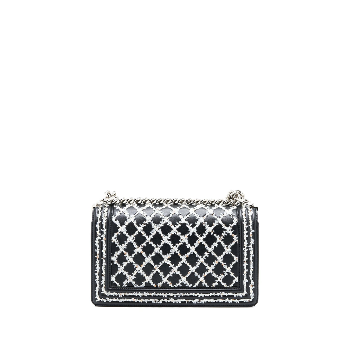Chanel Medium Boy Bag Limited Lambskin Black/White