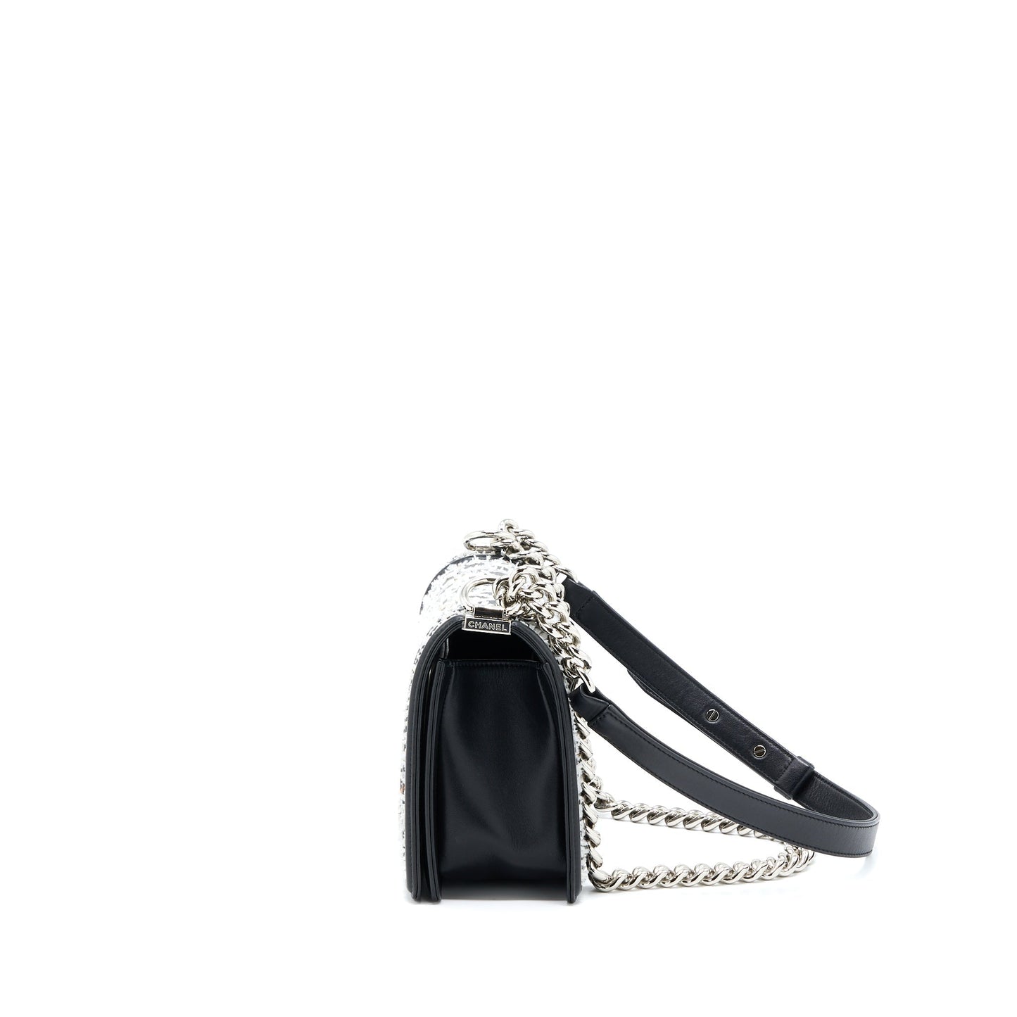 Chanel Medium Boy Bag Limited Lambskin Black/White