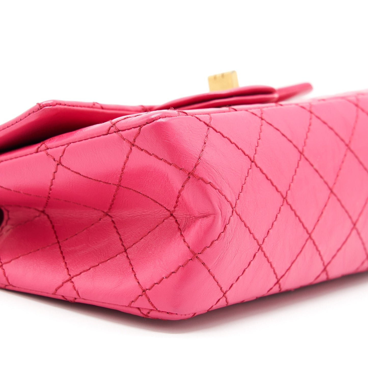 Chanel Mini 2.55 Reissue Flap Bag Aged Calfskin Hot Pink