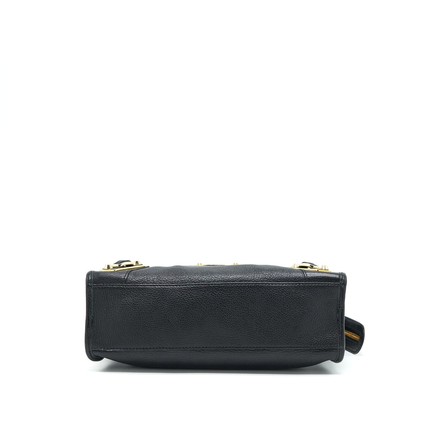 Balenciaga Metallic Edg City S Purse Black