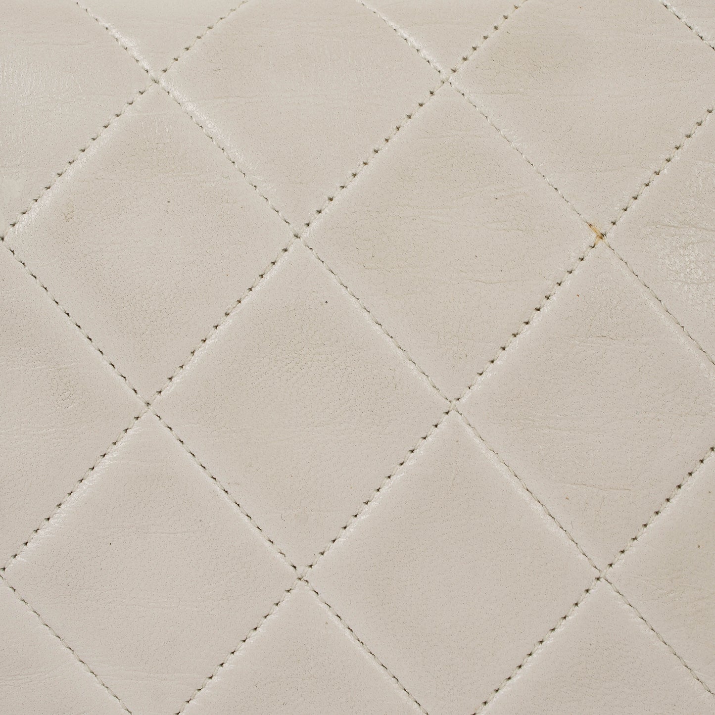 Chanel Diana White Quilted Lambskin  Small Flap Bag With 24K Gold-Plated Hardware