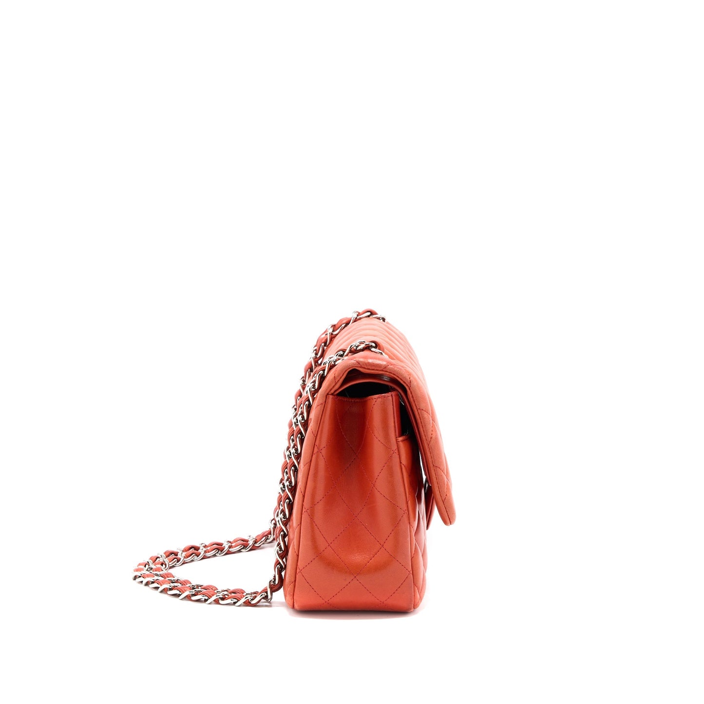 Chanel Jumbo Classic Double Flap Bag Lambskin Coral