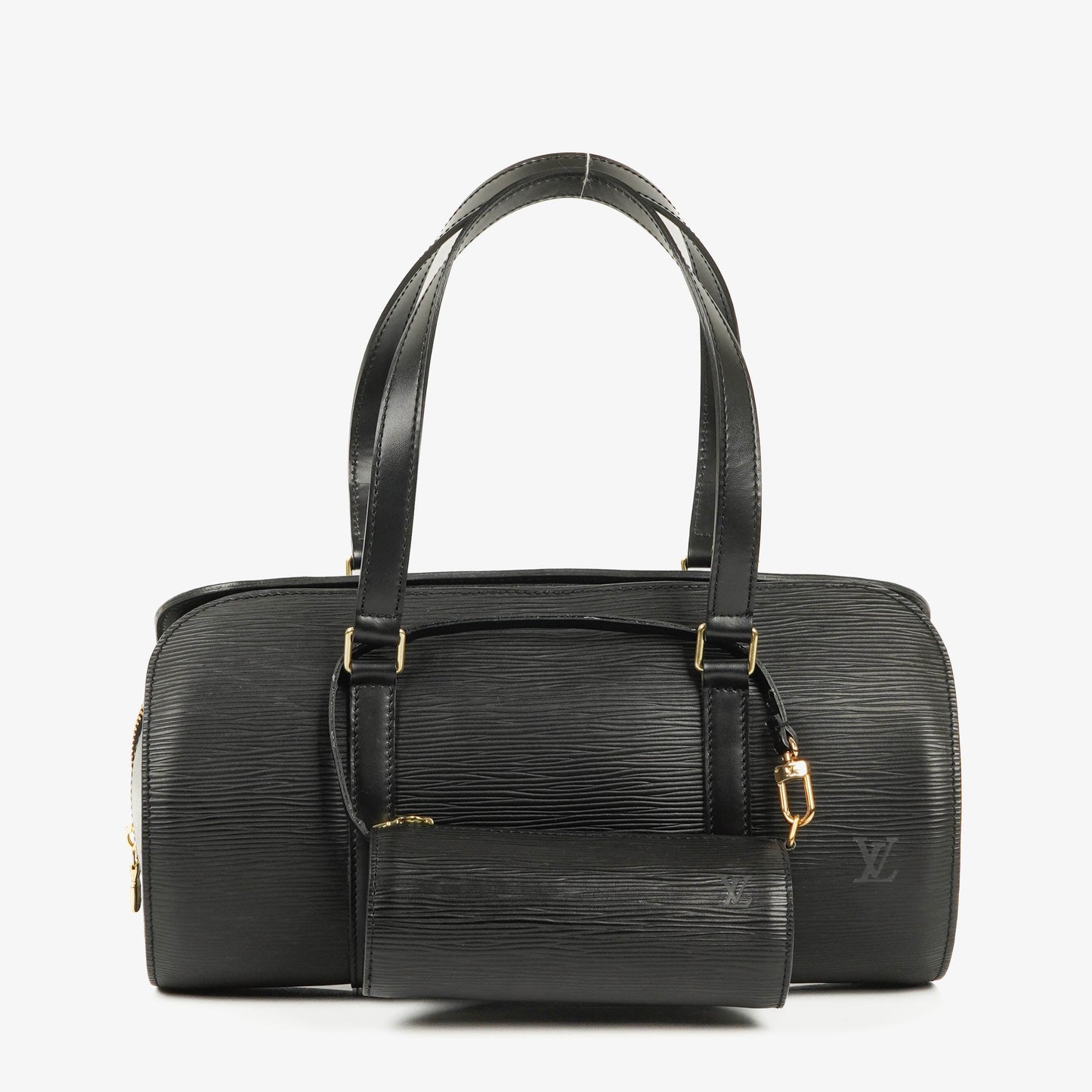 Louis Vuitton Soufflot Handbag In Black Epi Leather