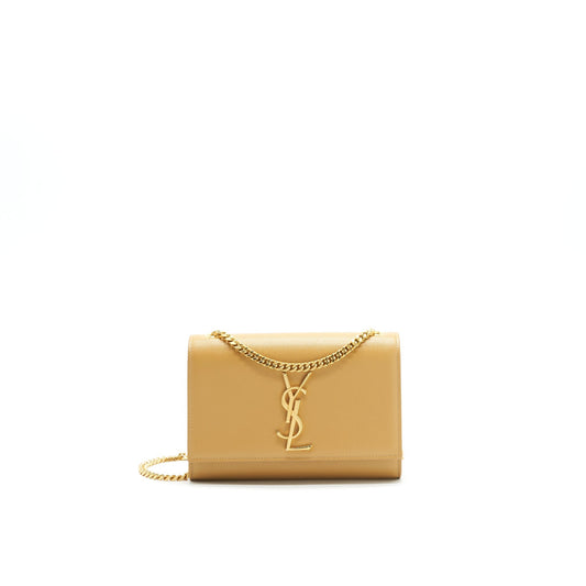 Saint Laurent Small kate Crossbody Purse Beige