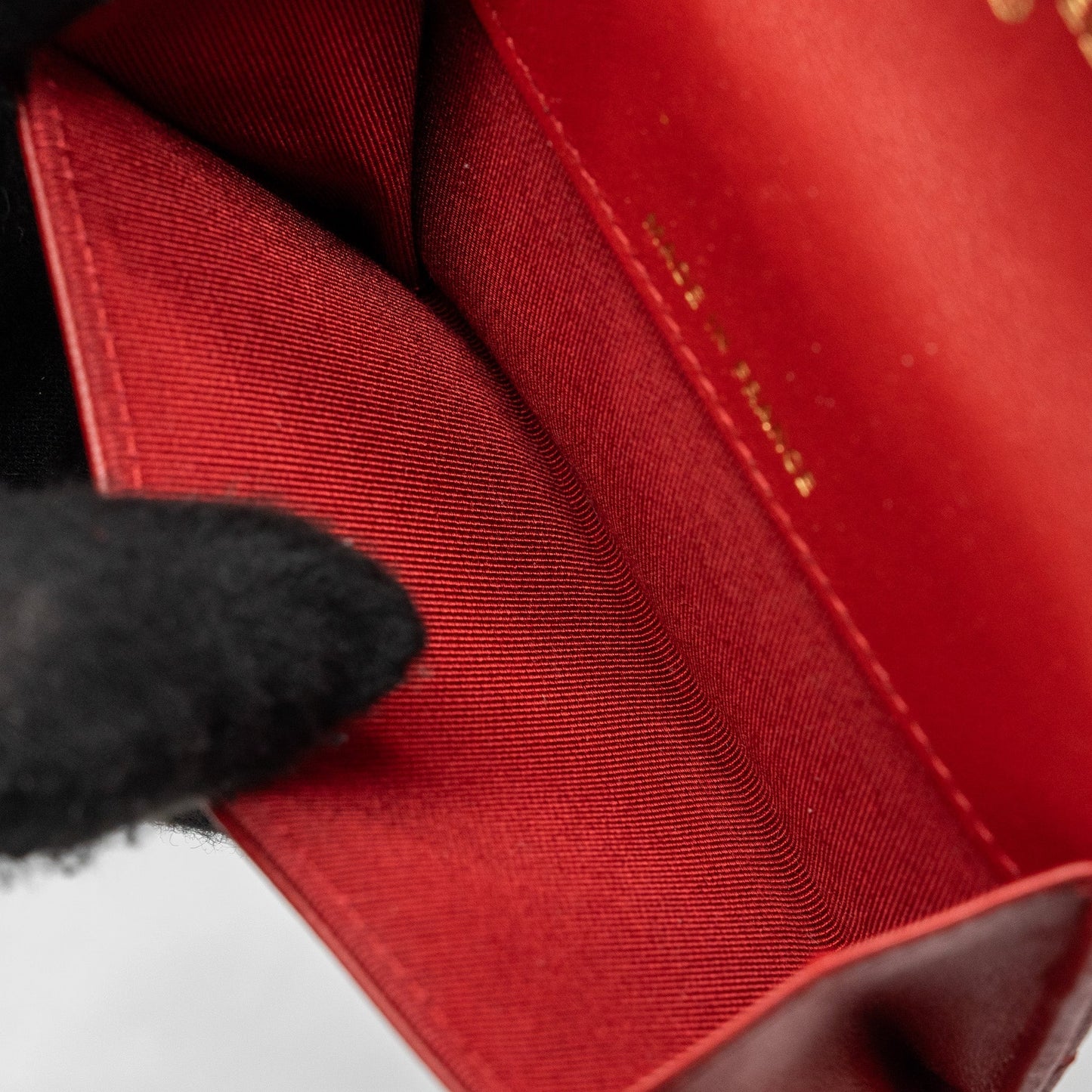 Chanel Flap Card Holder Lambskin Red