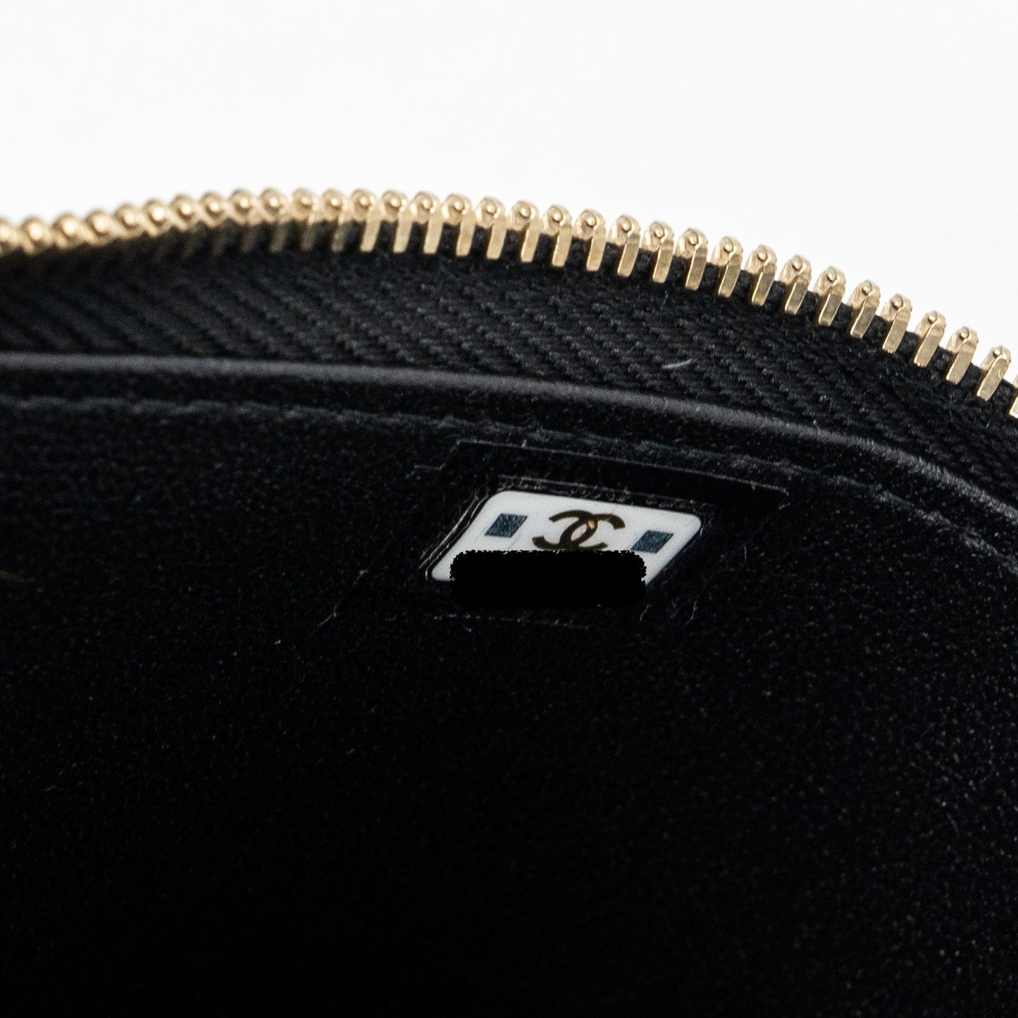 Chanel Top Handle Long Vanity Lambskin Black  (microchip)