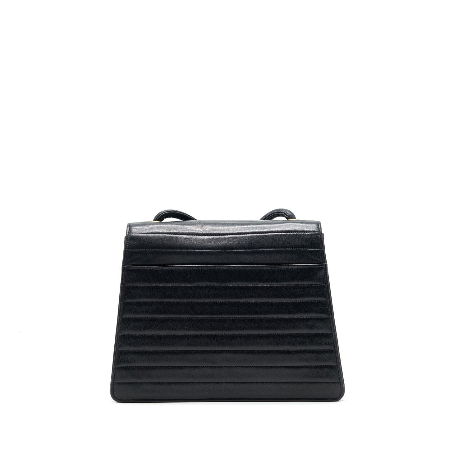 Chanel  Kelly Flap Bag With Long Strap Black 24k