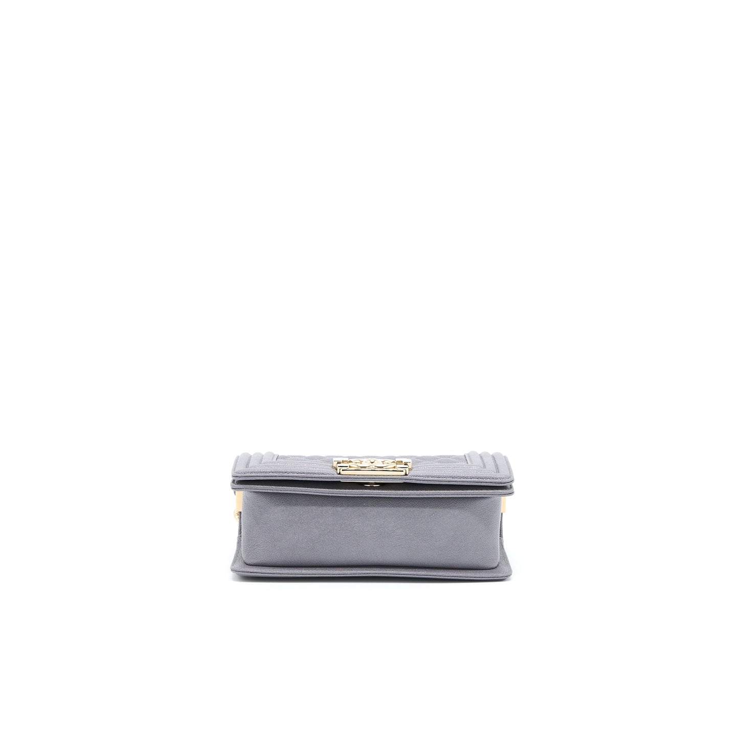 Chanel Small Boy Bag Caviar Grey L