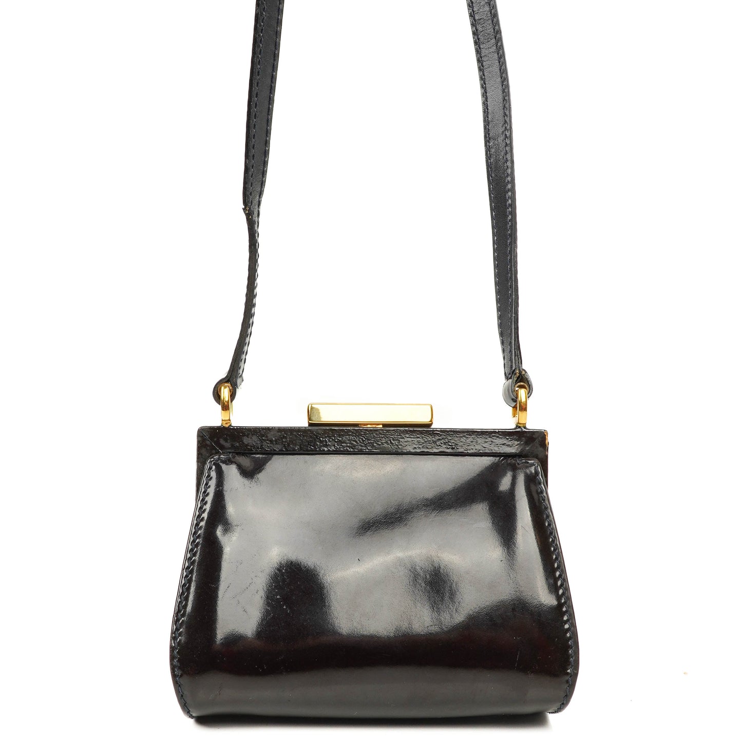 Gucci Black Patent Leather Shouder Bag