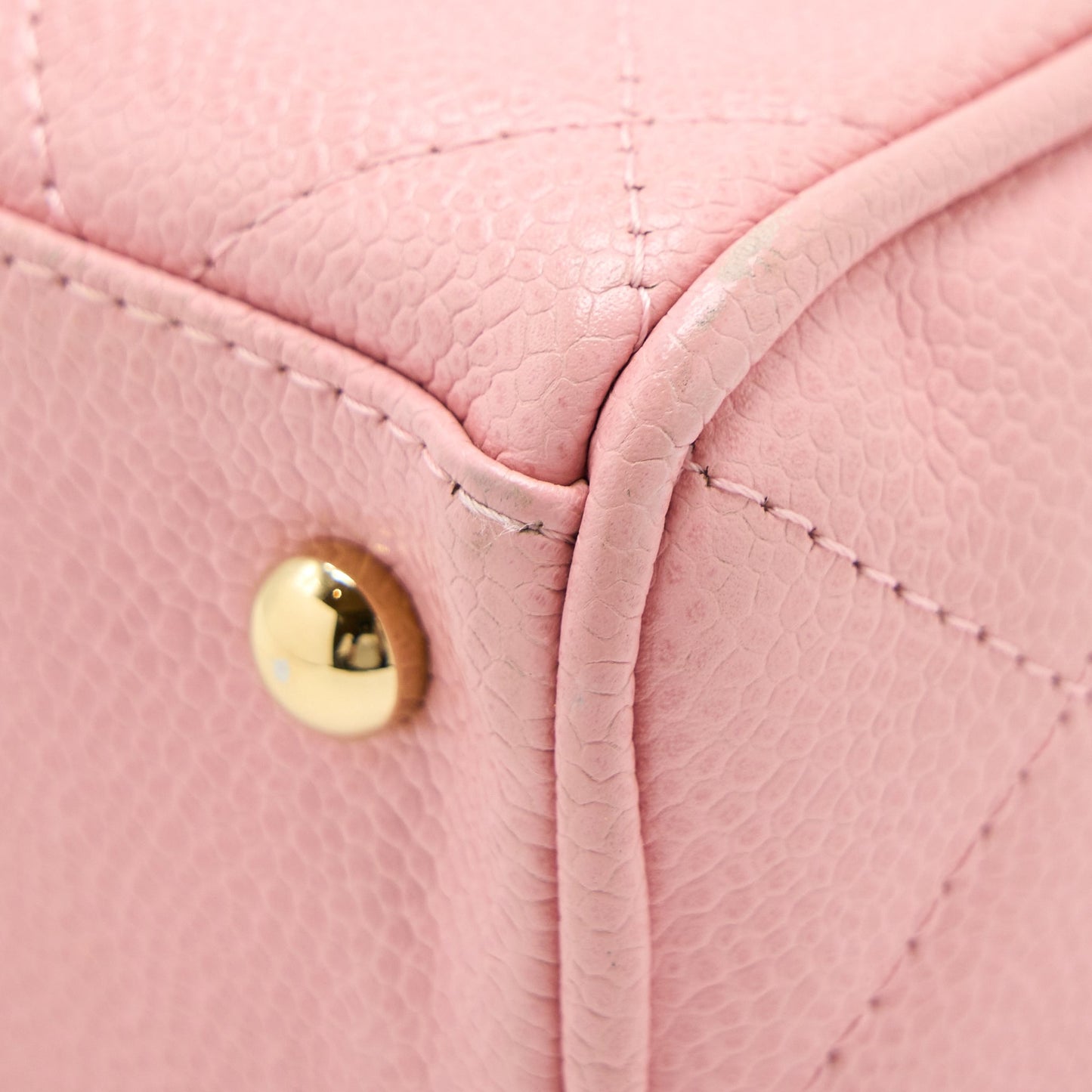 Chanel  Bowling Bag Caviar Light Pink L