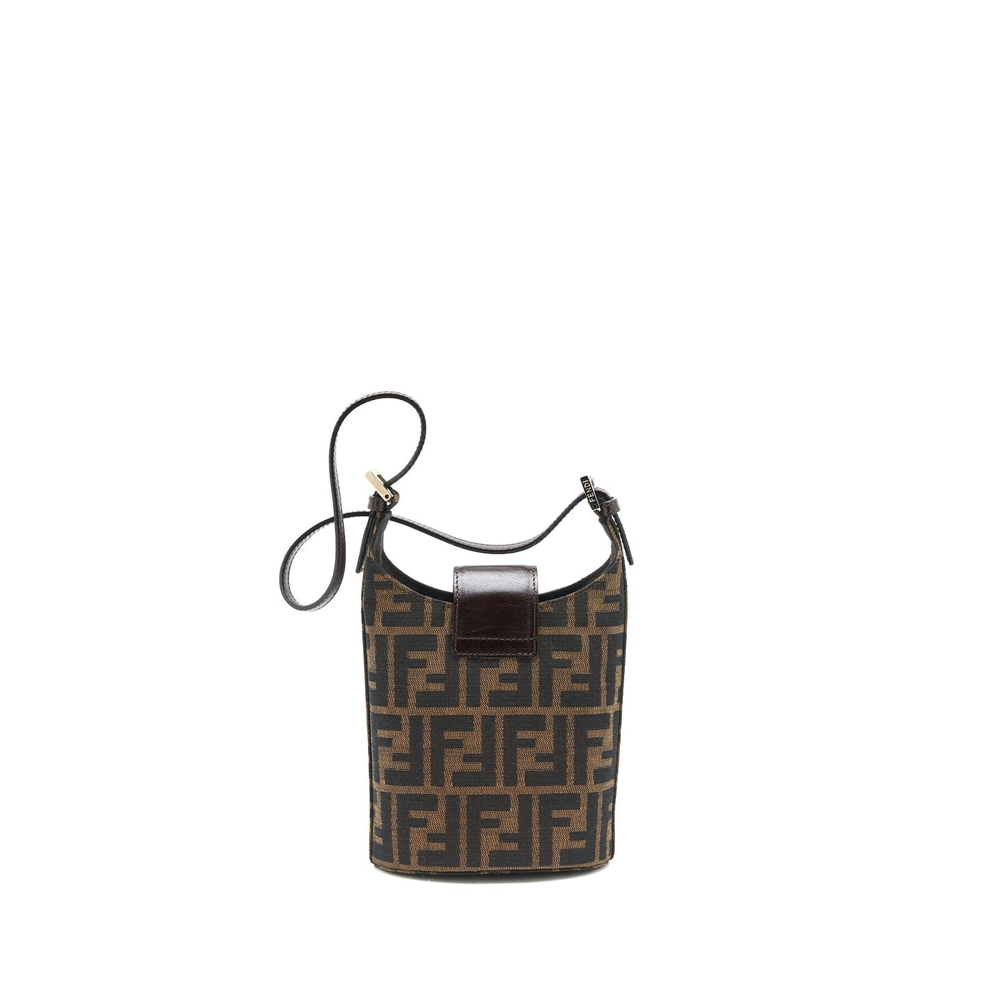 Fendi Vintage Mini Purse Canvas/Leather Jacquard