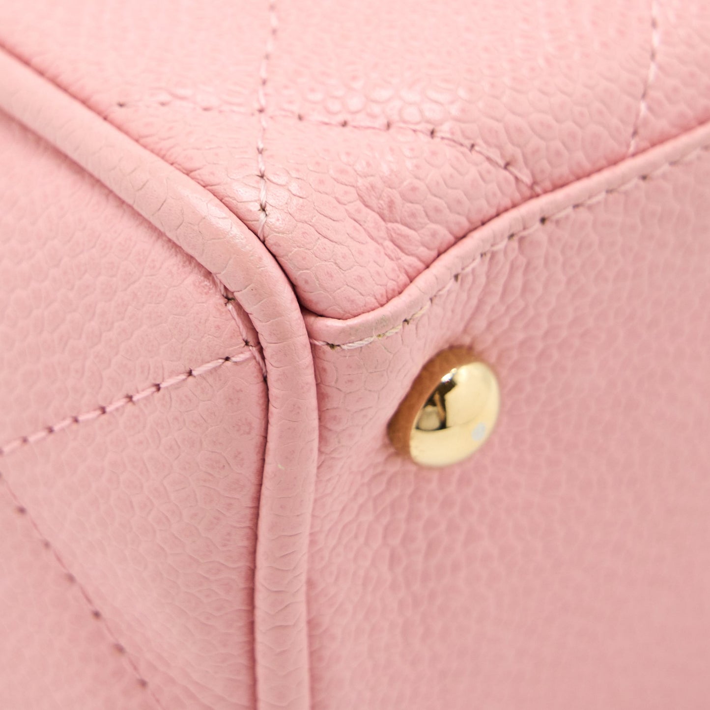 Chanel  Bowling Bag Caviar Light Pink L