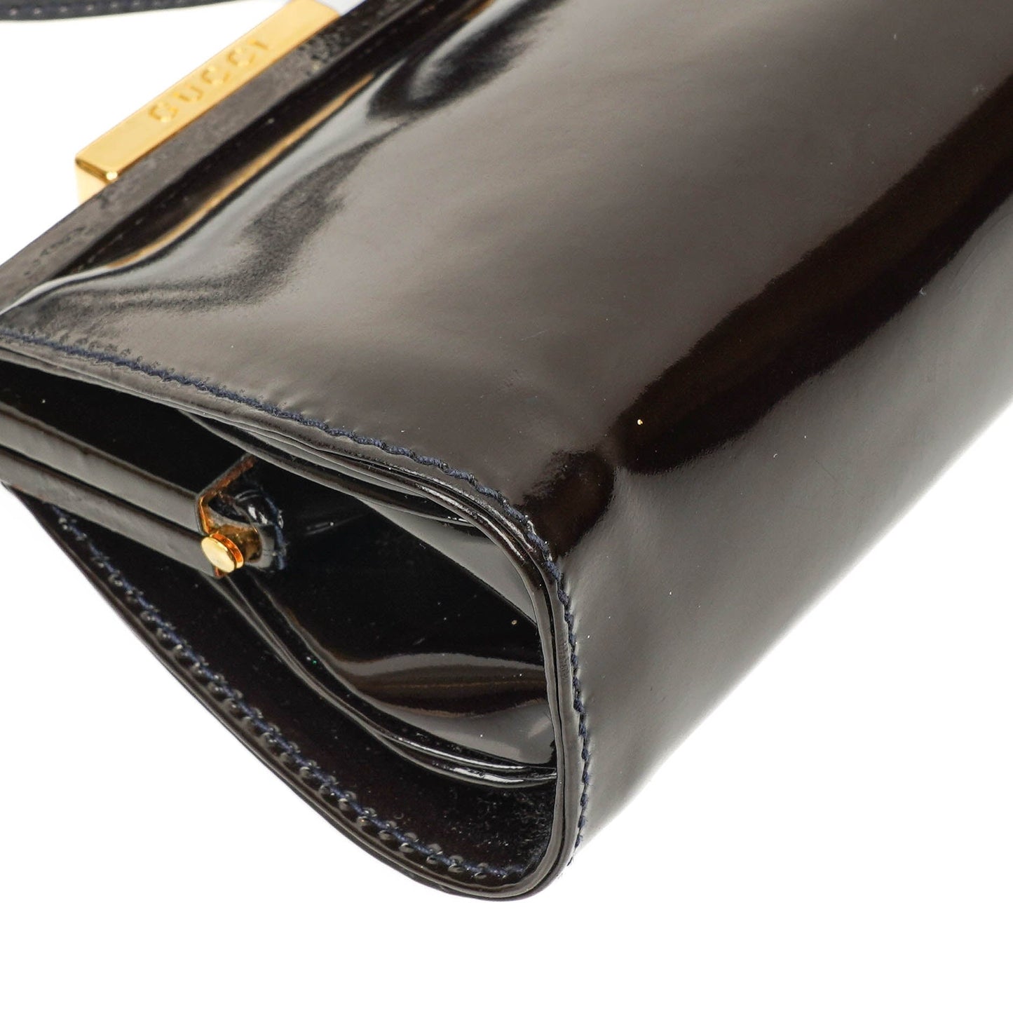 Gucci Black Patent Leather Shouder Bag