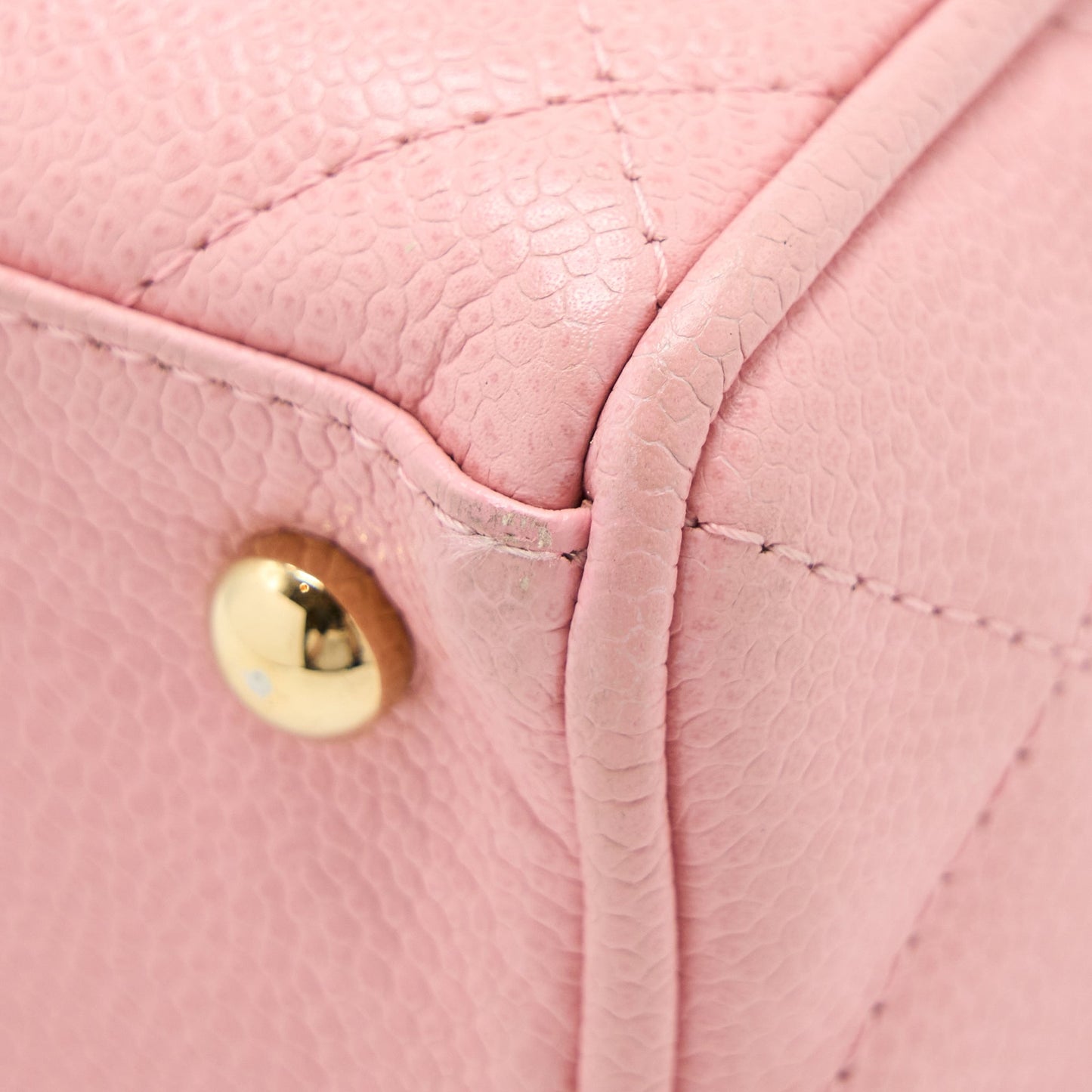 Chanel  Bowling Bag Caviar Light Pink L