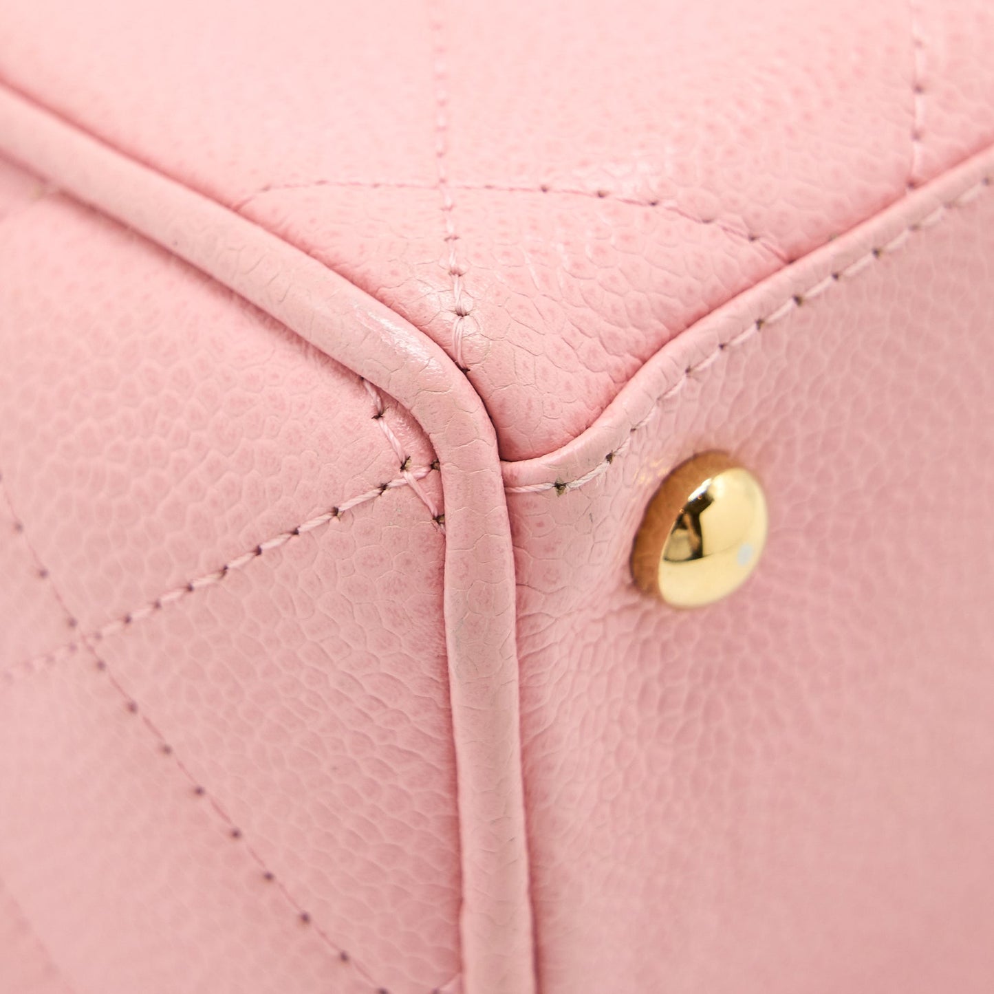 Chanel  Bowling Bag Caviar Light Pink L