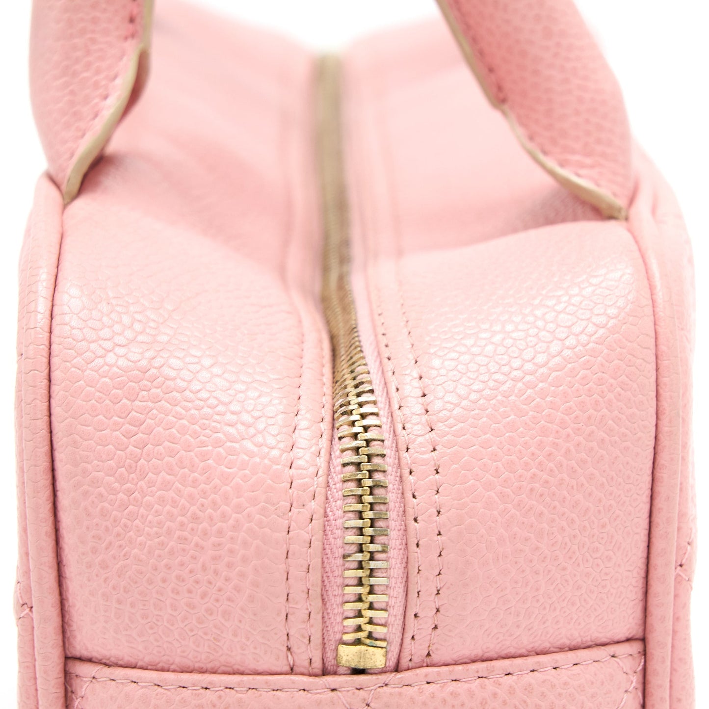 Chanel  Bowling Bag Caviar Light Pink L