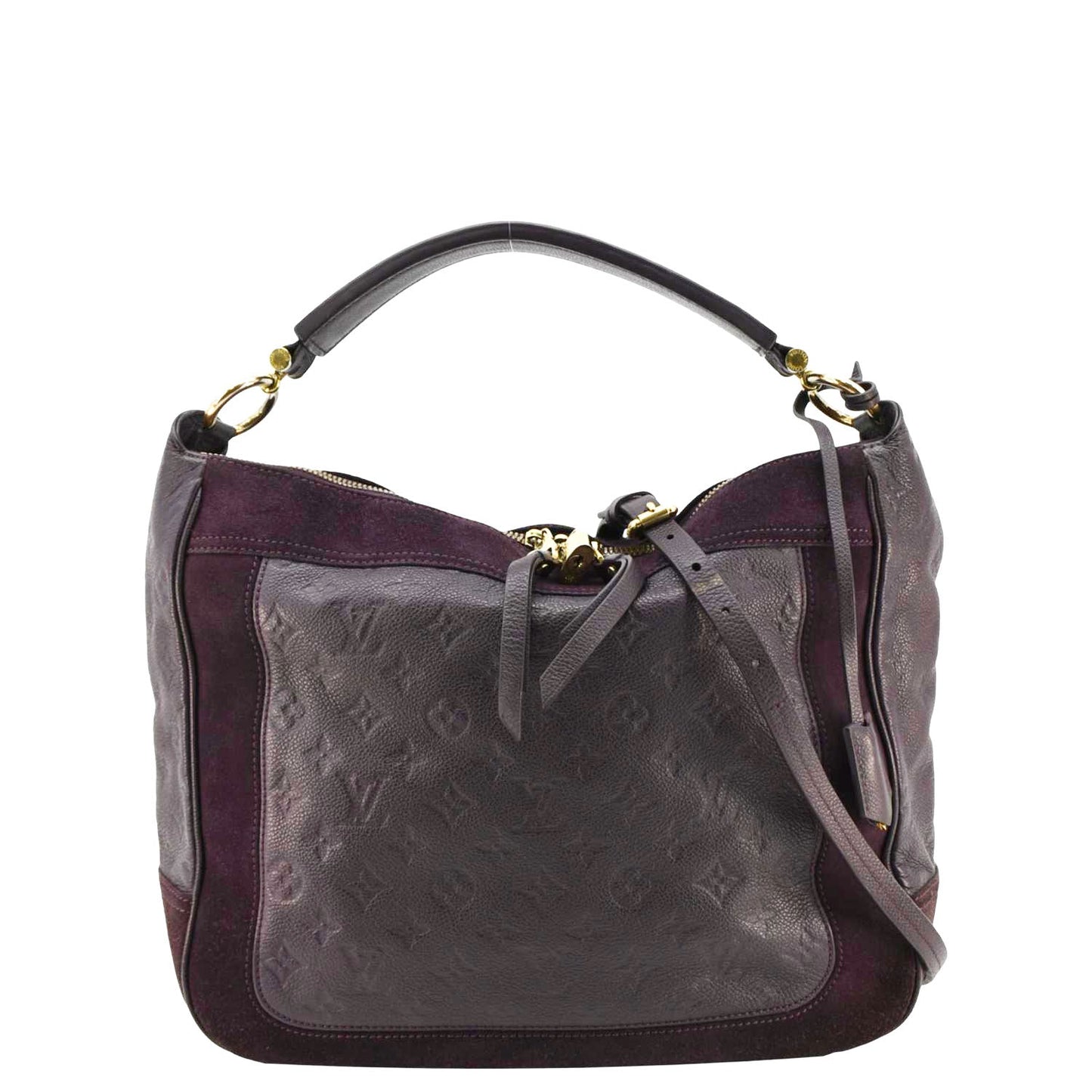 LOUIS VUITTON Audacie  MM Empreinte Leather Shoulder Bag Terre